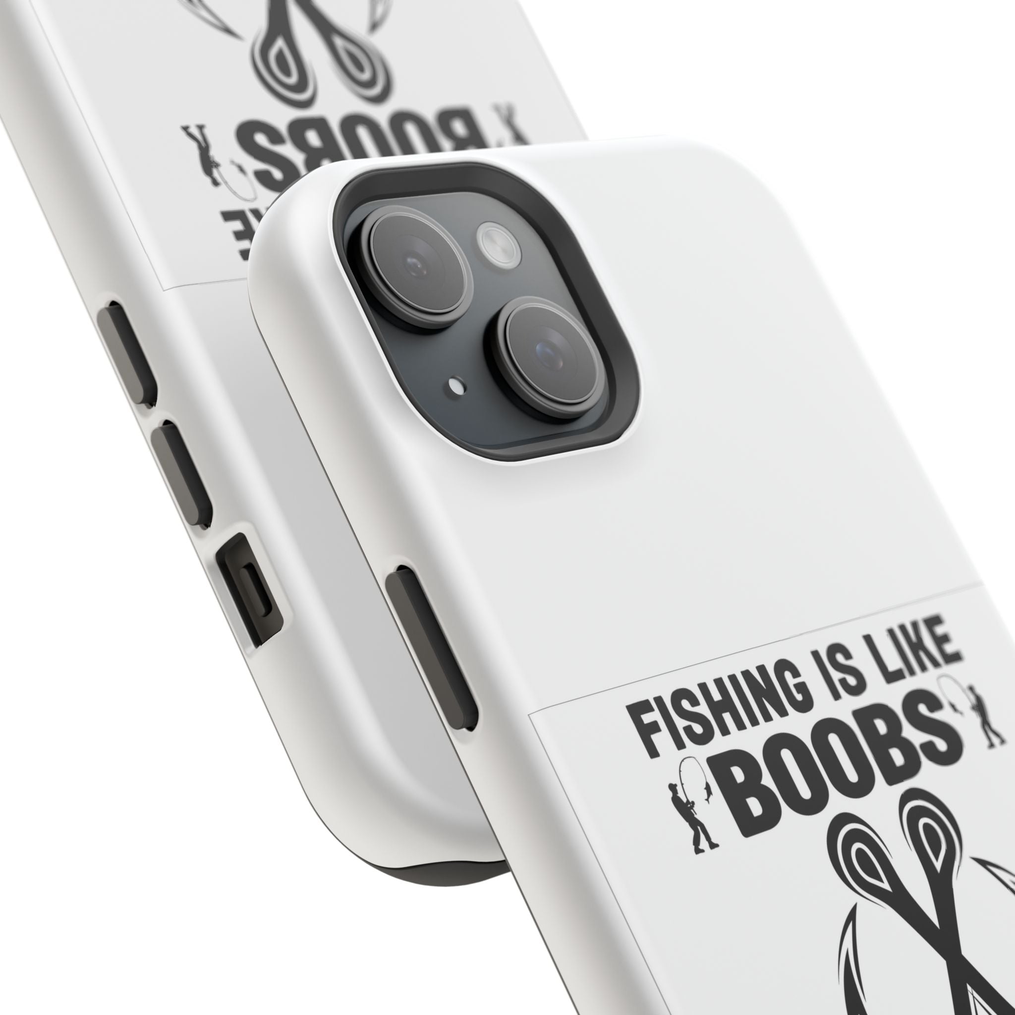 Fishing Is Like Boobs phone case | Impact-Resistant Case