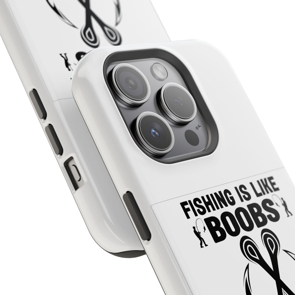 Fishing Is Like Boobs phone case | Impact-Resistant Case