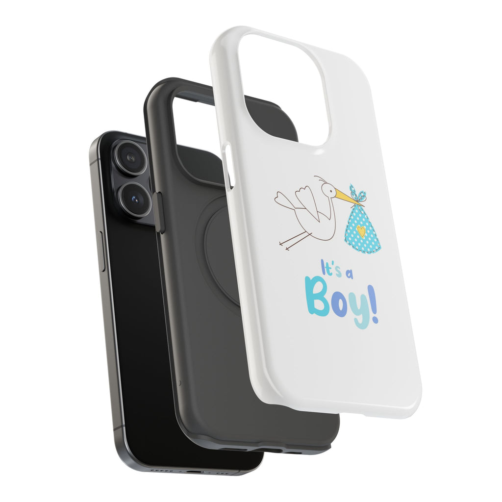 Stork 'It's a Boy' Phone Case | Impact-Resistant Case