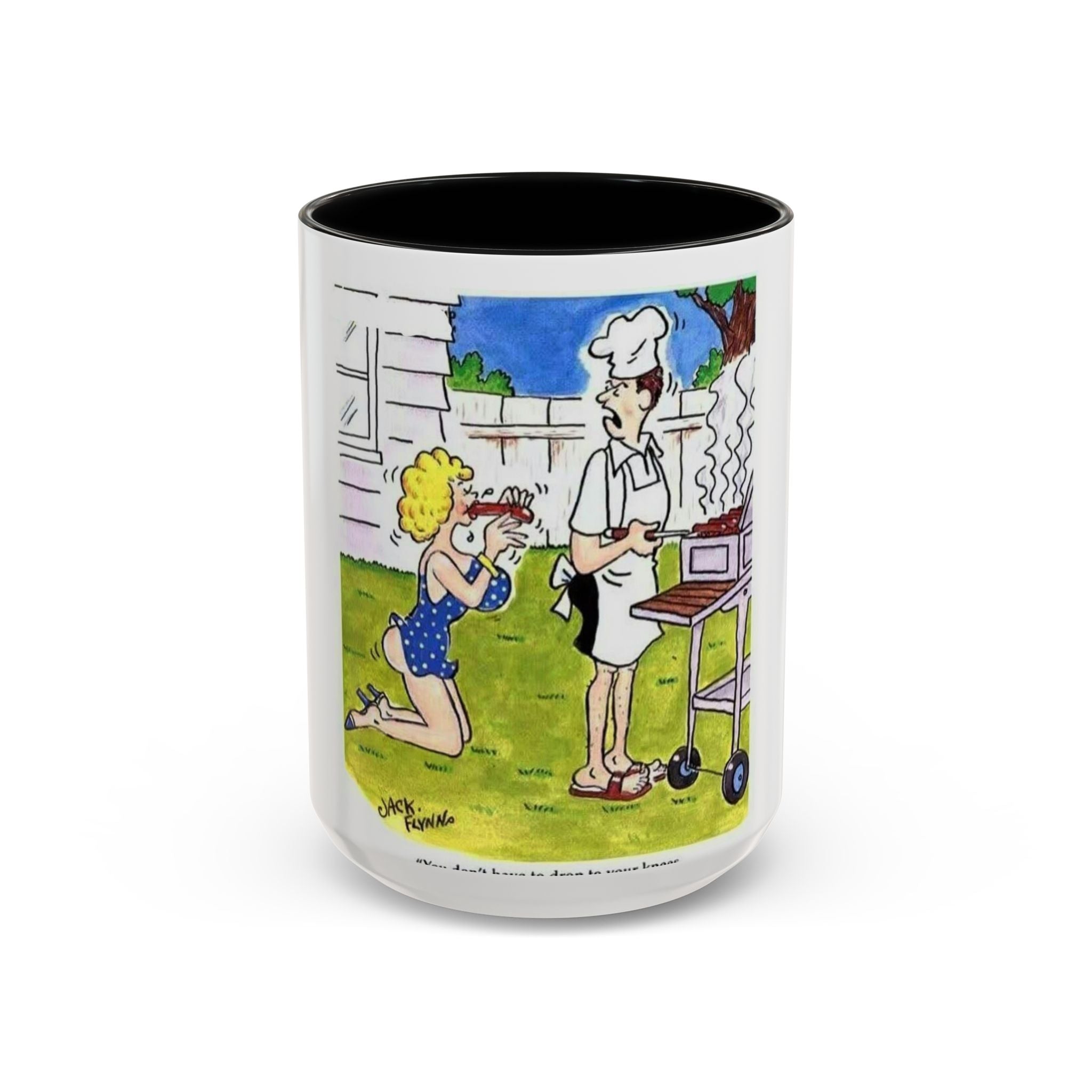 Backyard BBQ Cartoon mug | Accent Coffee Mug 11oz 15oz