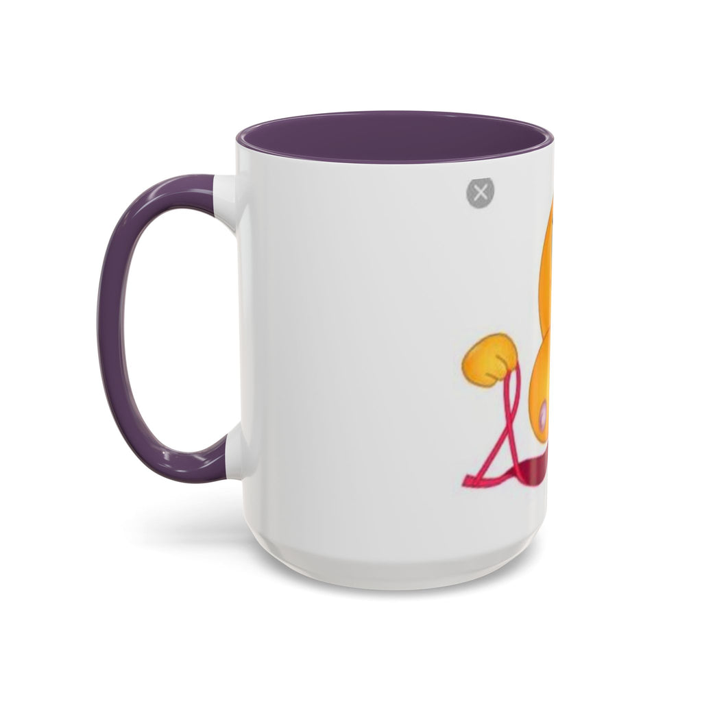 Winking Boob Emoji Mug Accent Coffee Mug | 11oz 15oz