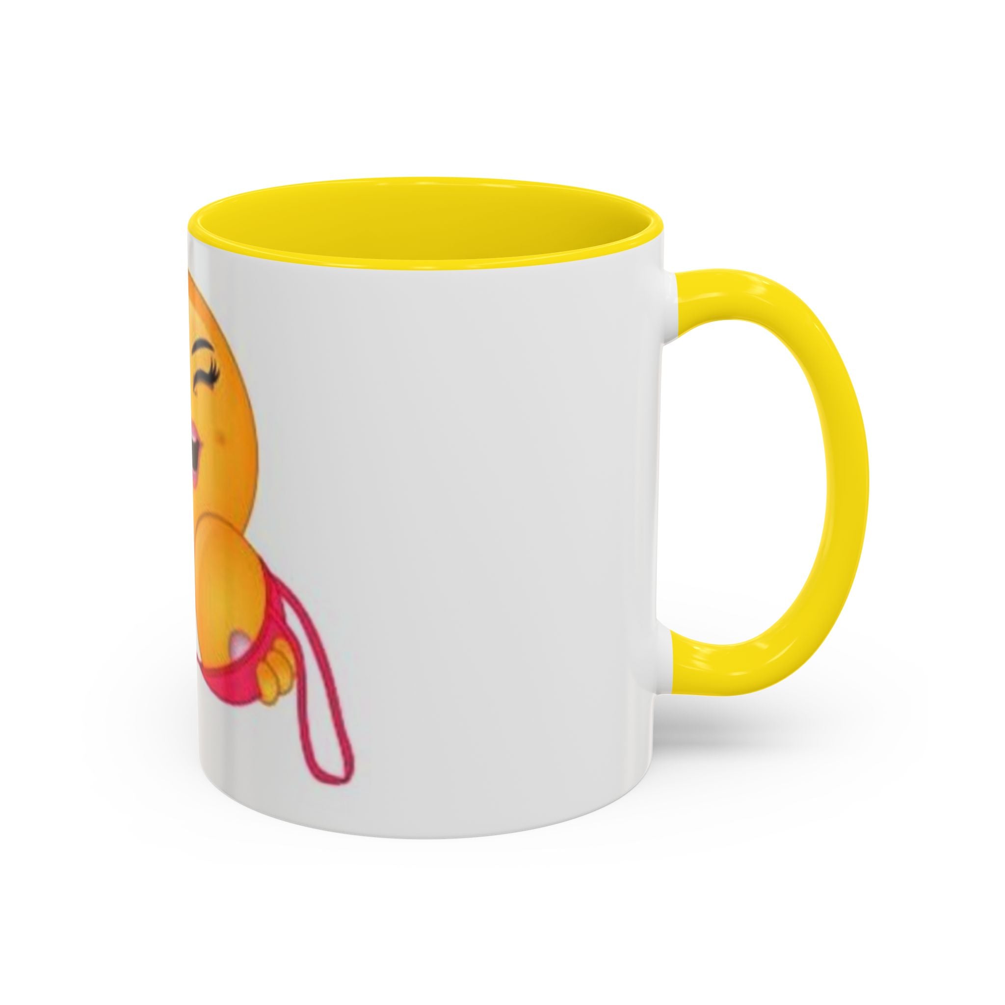 Winking Boob Emoji Mug Accent Coffee Mug | 11oz 15oz