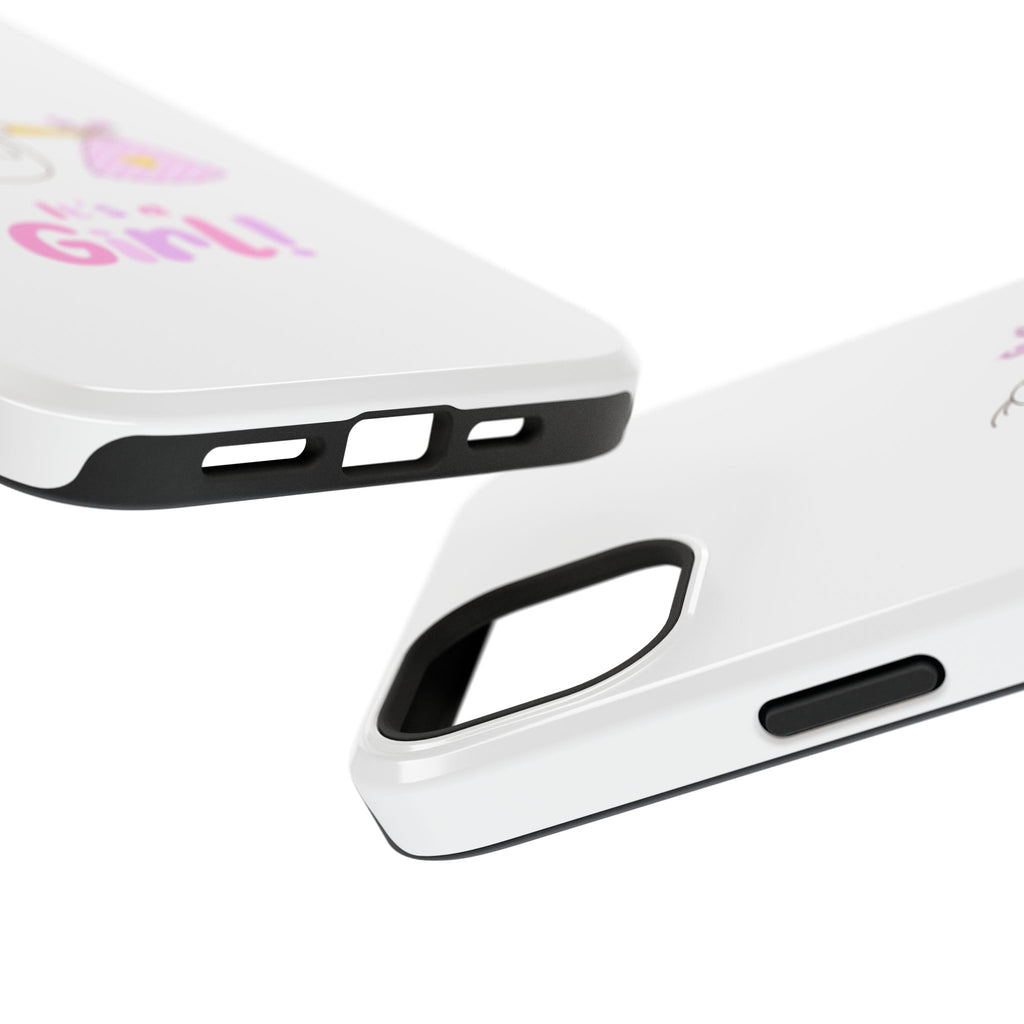 Phone Case - "It's a Girl!" Stork Baby Announcement Impact-Resistant Case