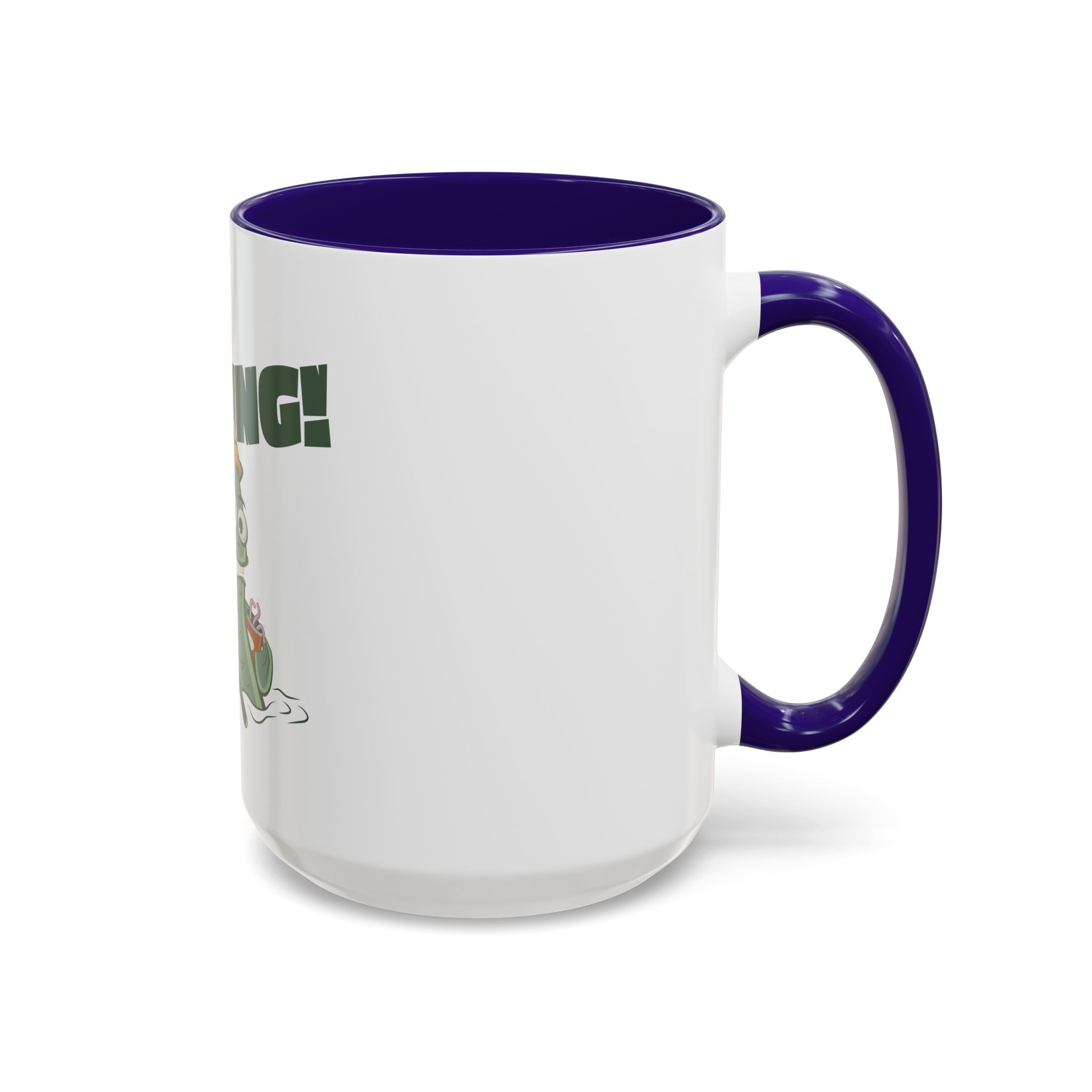 Gone Fishing fish character Mug | 11oz 15oz colorful ceramic