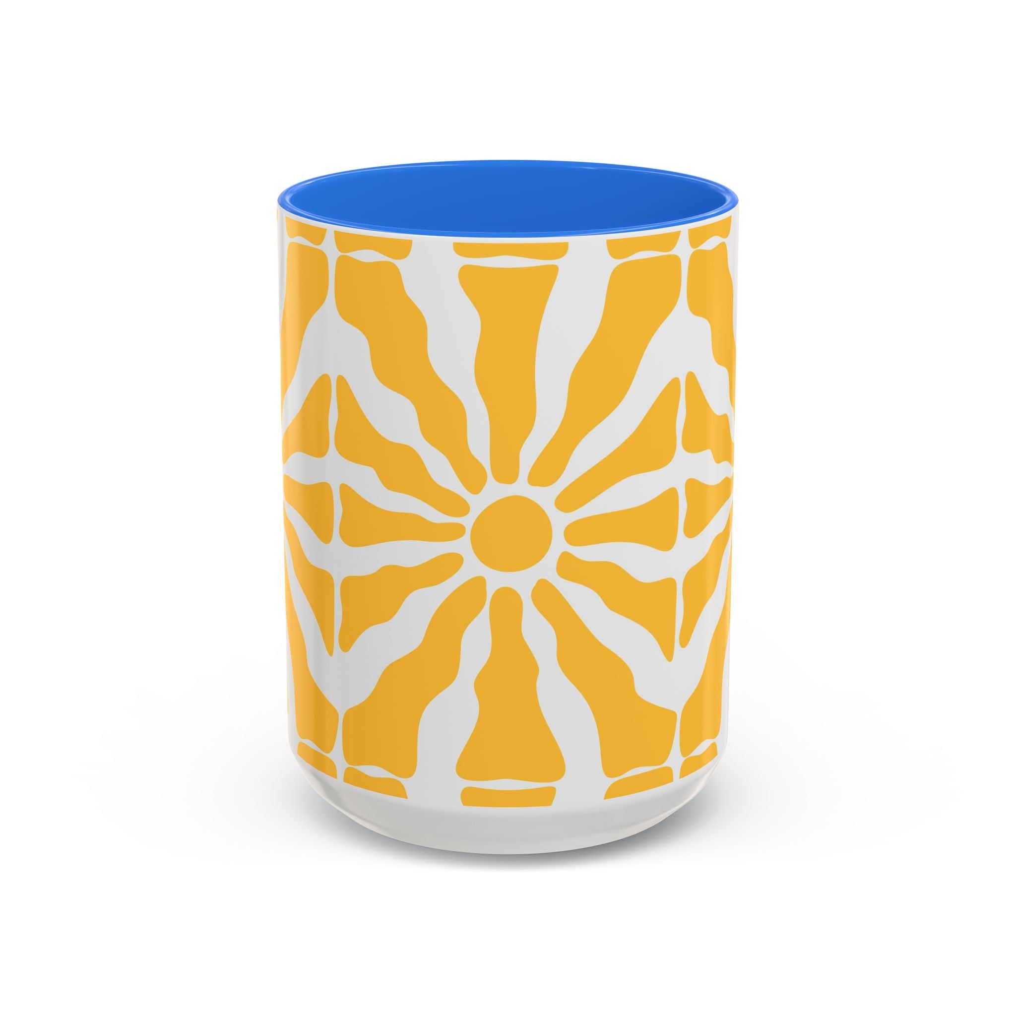 Yellow Sunburst Mug | Ceramic Coffee Cup