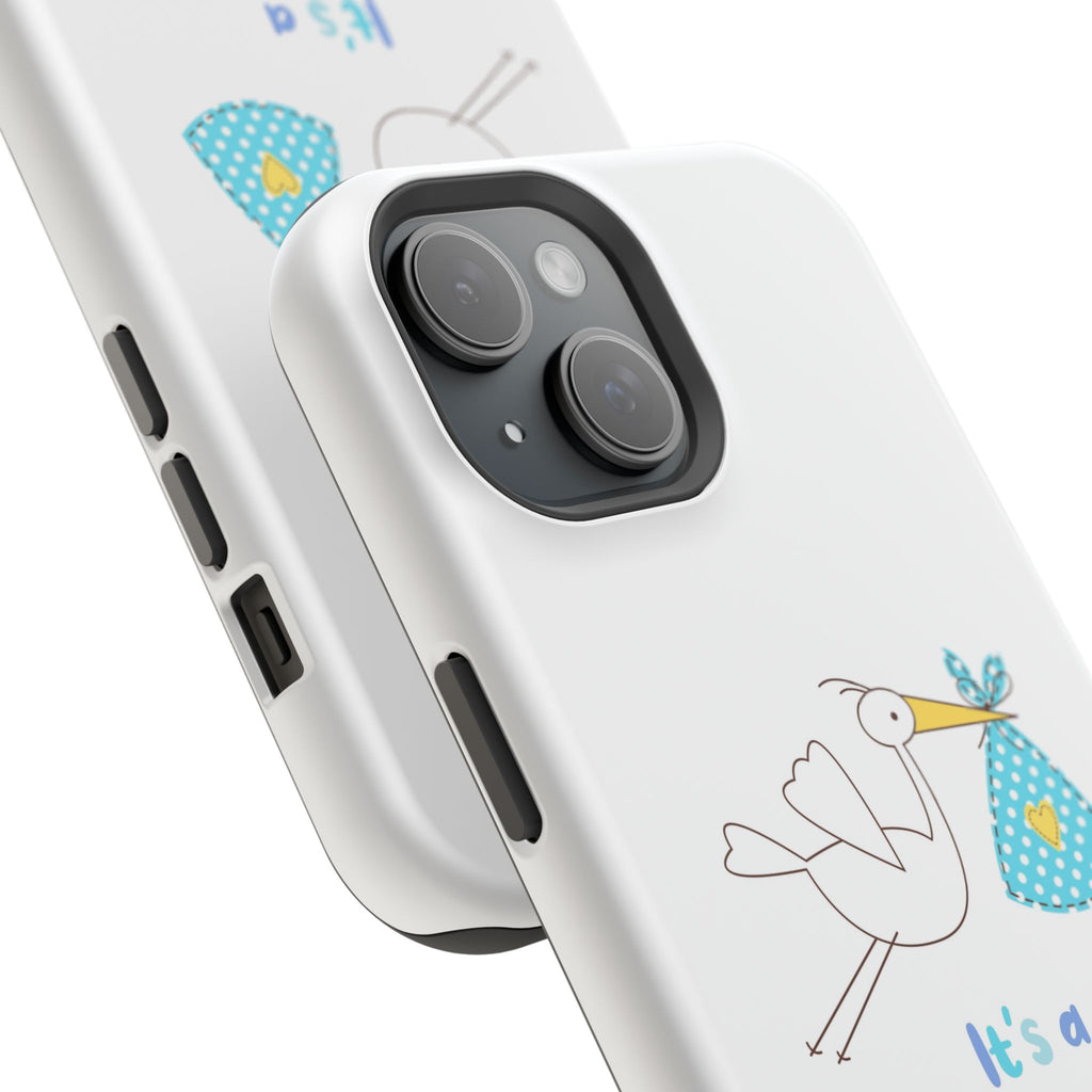 Stork 'It's a Boy' Phone Case | Impact-Resistant Case