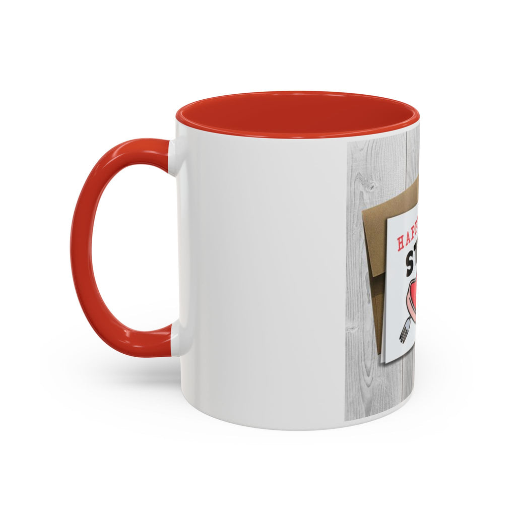 Happy Steak & BJ Day Mug | Novelty Coffee Mug, Humorous Holiday Design