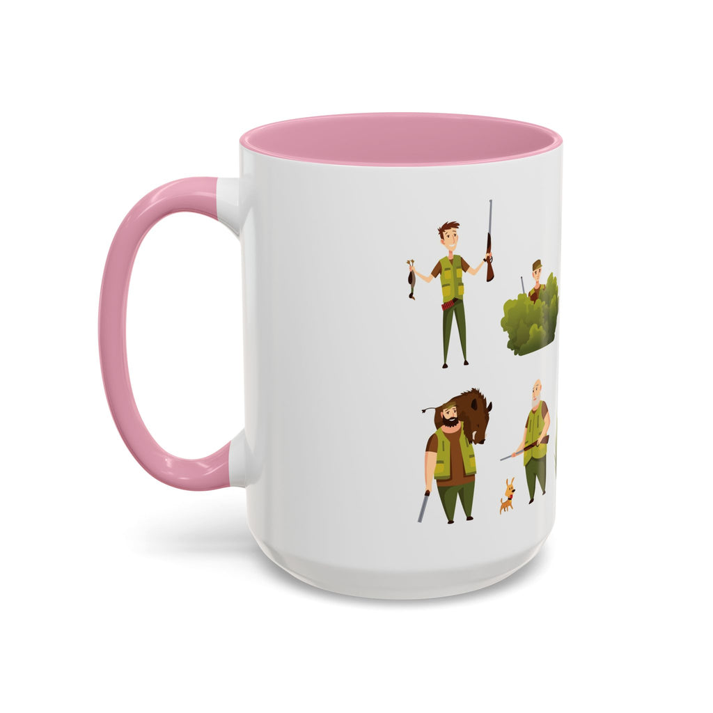Hunter Pattern Mug | Hunting Illustrations, Outdoorsman Coffee Cup