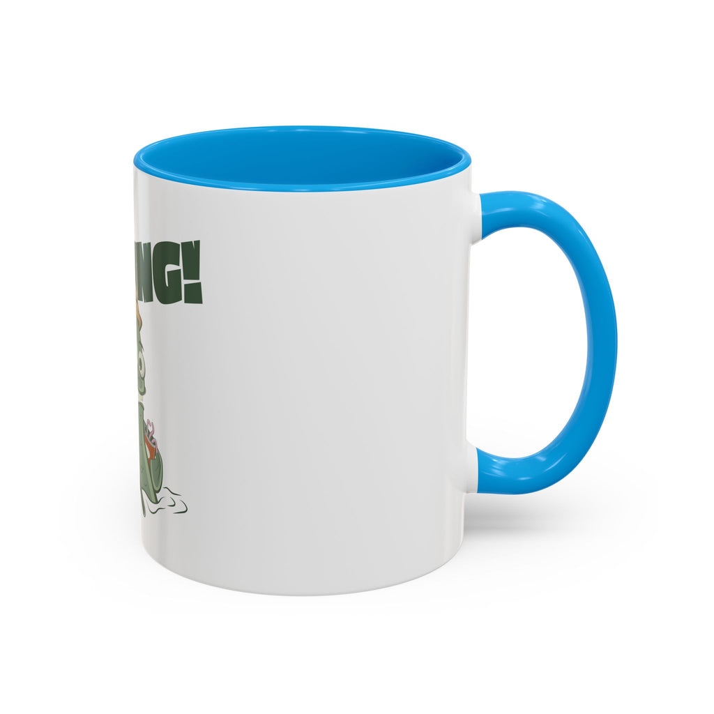 Gone Fishing fish character Mug | 11oz 15oz colorful ceramic
