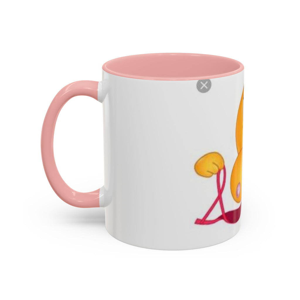 Winking Boob Emoji Mug Accent Coffee Mug | 11oz 15oz