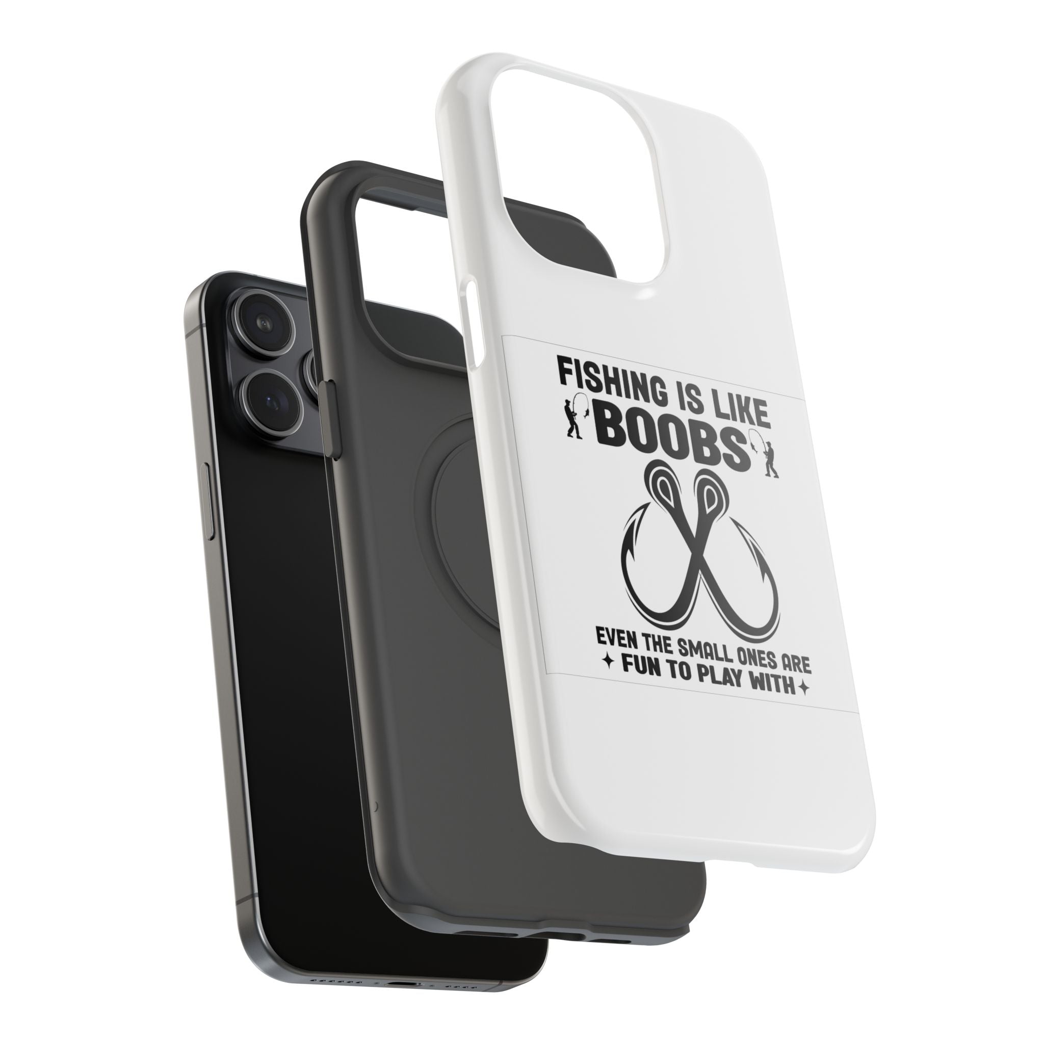 Fishing Is Like Boobs phone case | Impact-Resistant Case