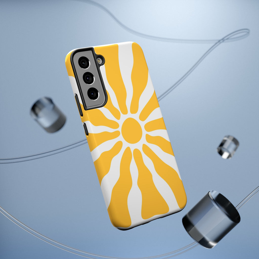 Retro Sunburst iPhone Case | Impact-Resistant Phone Case