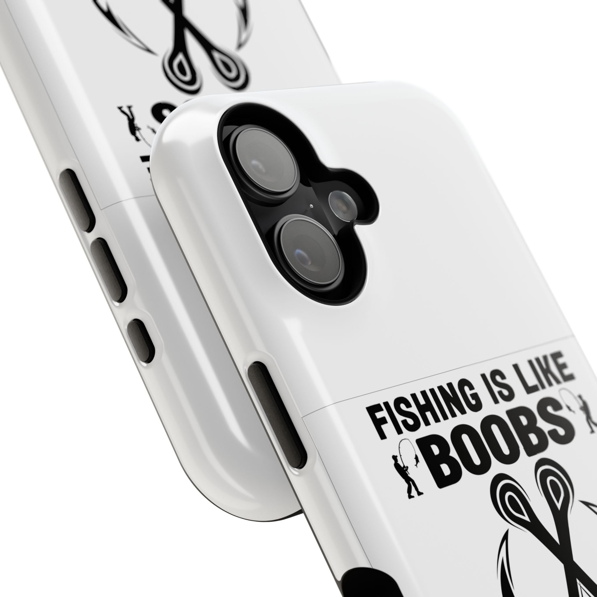 Fishing Is Like Boobs phone case | Impact-Resistant Case