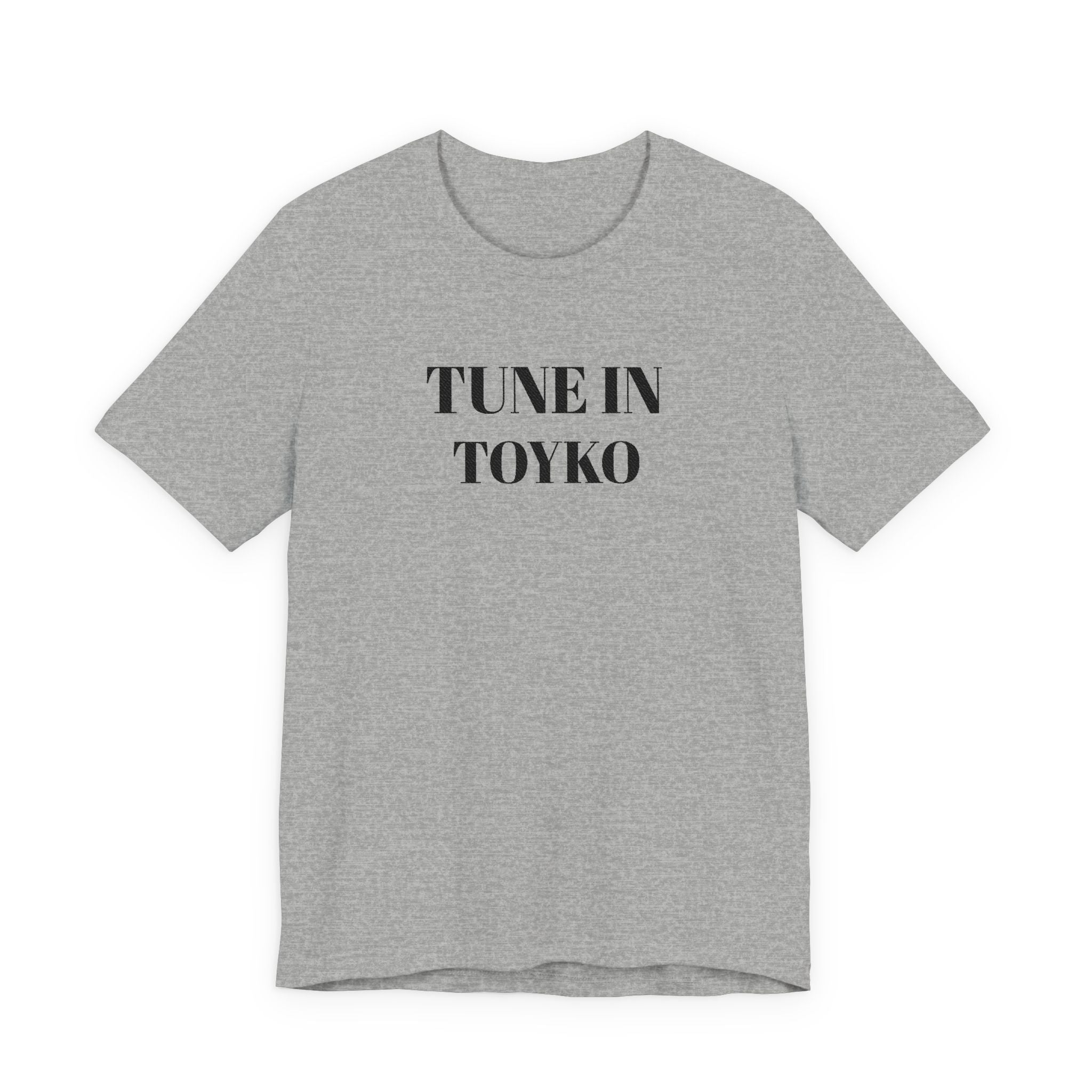 Tune In Toyko Tee | Text Graphic Shirt, Minimalist Stencil Typography