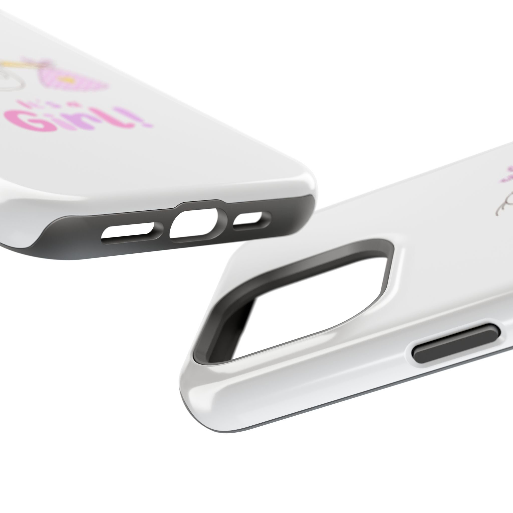 Stork carrying bundle "It's a Girl!" Phone Case | Impact-Resistant Case
