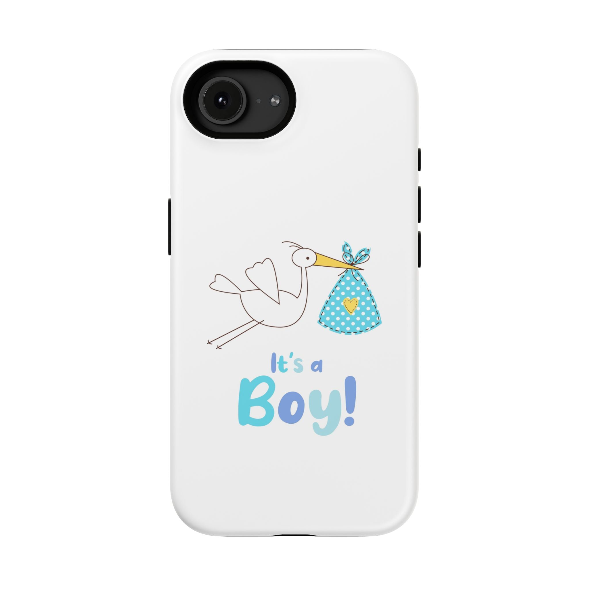 Stork 'It's a Boy' Phone Case | Impact-Resistant Case