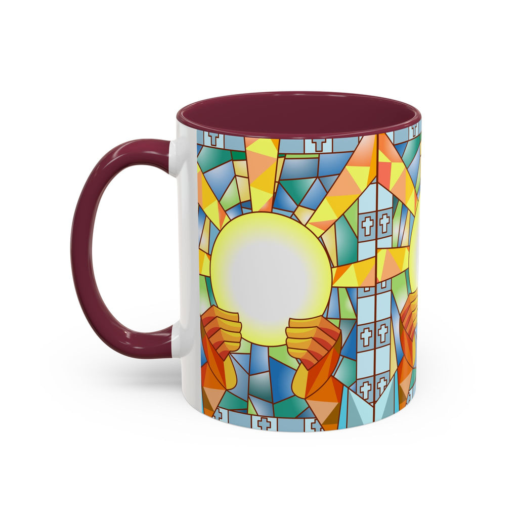 Stained Glass Eucharist Chalice Mug | Church Communion Ceramic Mug