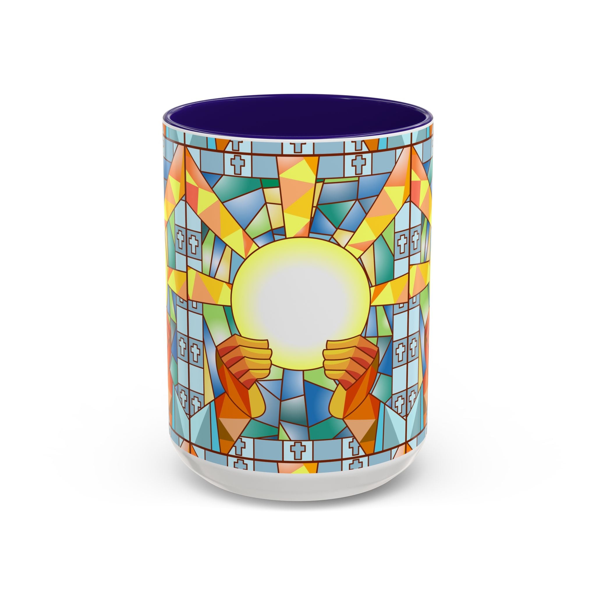 Stained Glass Eucharist Chalice Mug | Church Communion Ceramic Mug