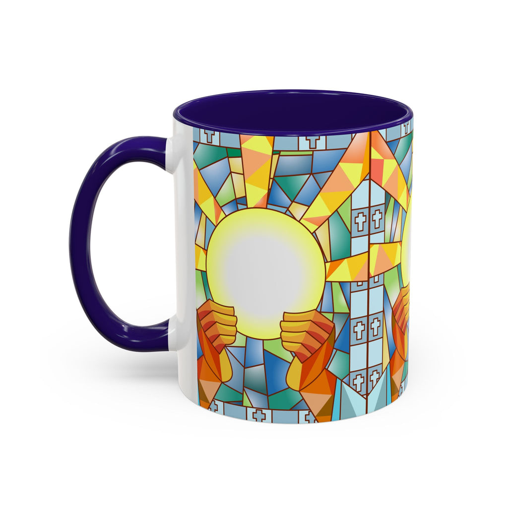 Stained Glass Eucharist Chalice Mug | Church Communion Ceramic Mug