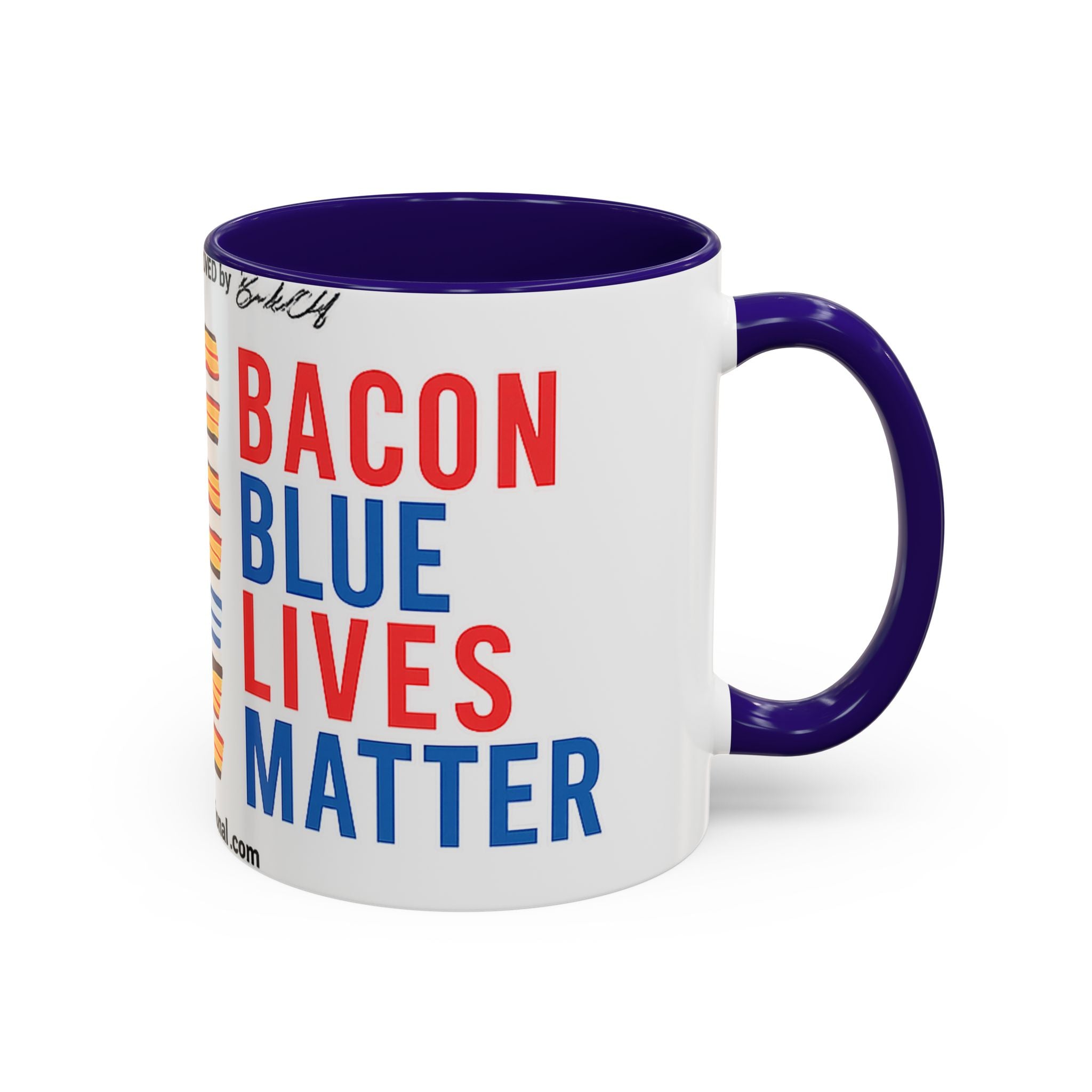 Bacon Blue Lives Matter Mug | 11oz or 15oz Colorful Ceramic Mug