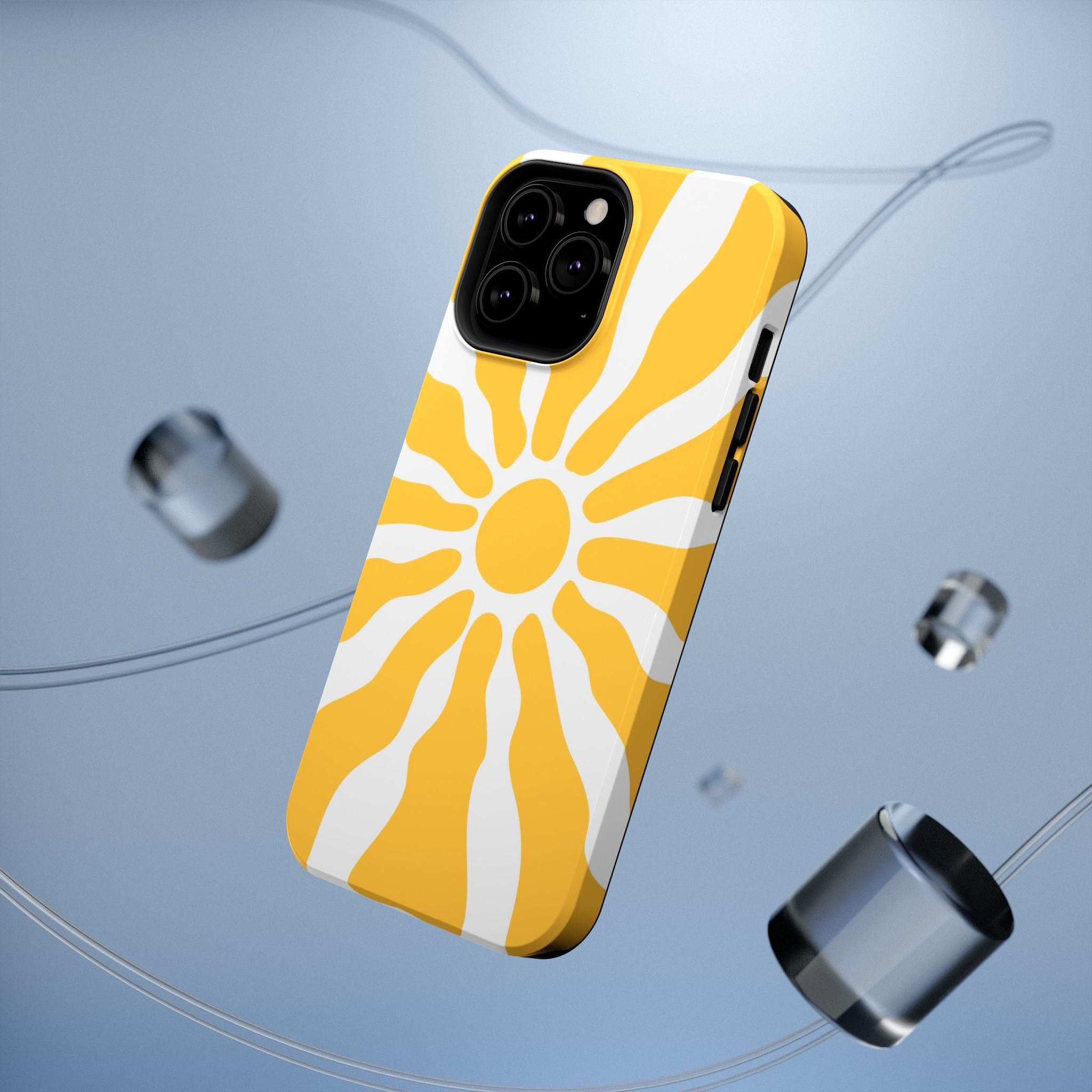 Retro Sunburst iPhone Case | Impact-Resistant Phone Case