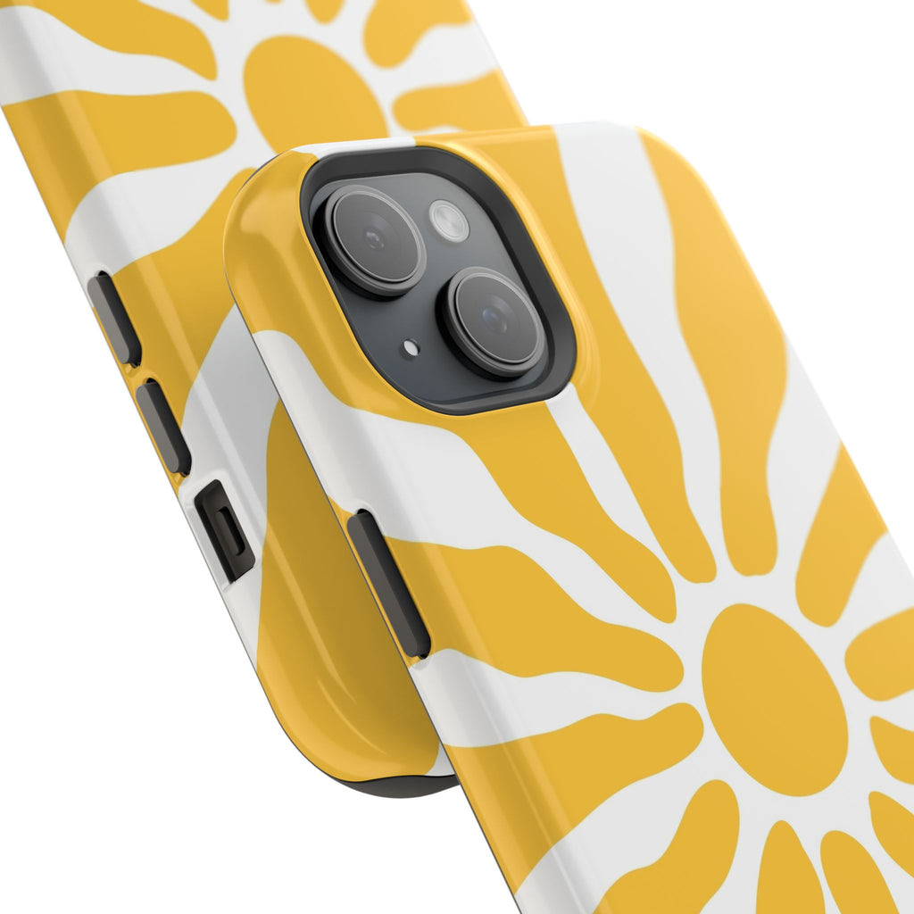 Retro Sunburst iPhone Case | Impact-Resistant Phone Case