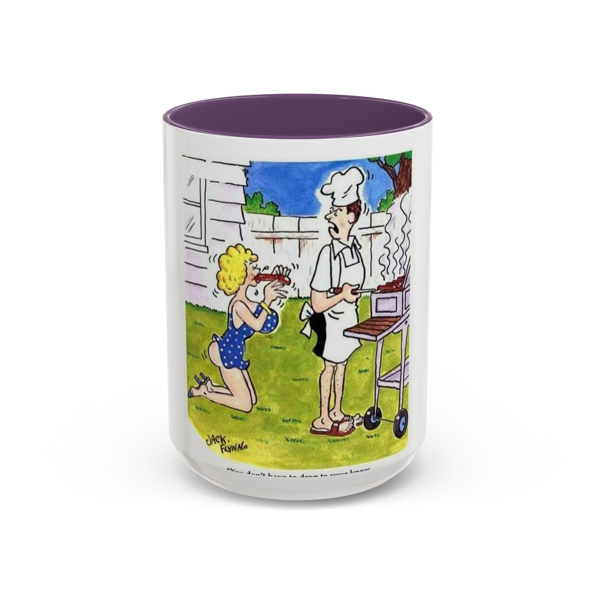Backyard BBQ Cartoon mug | Accent Coffee Mug 11oz 15oz