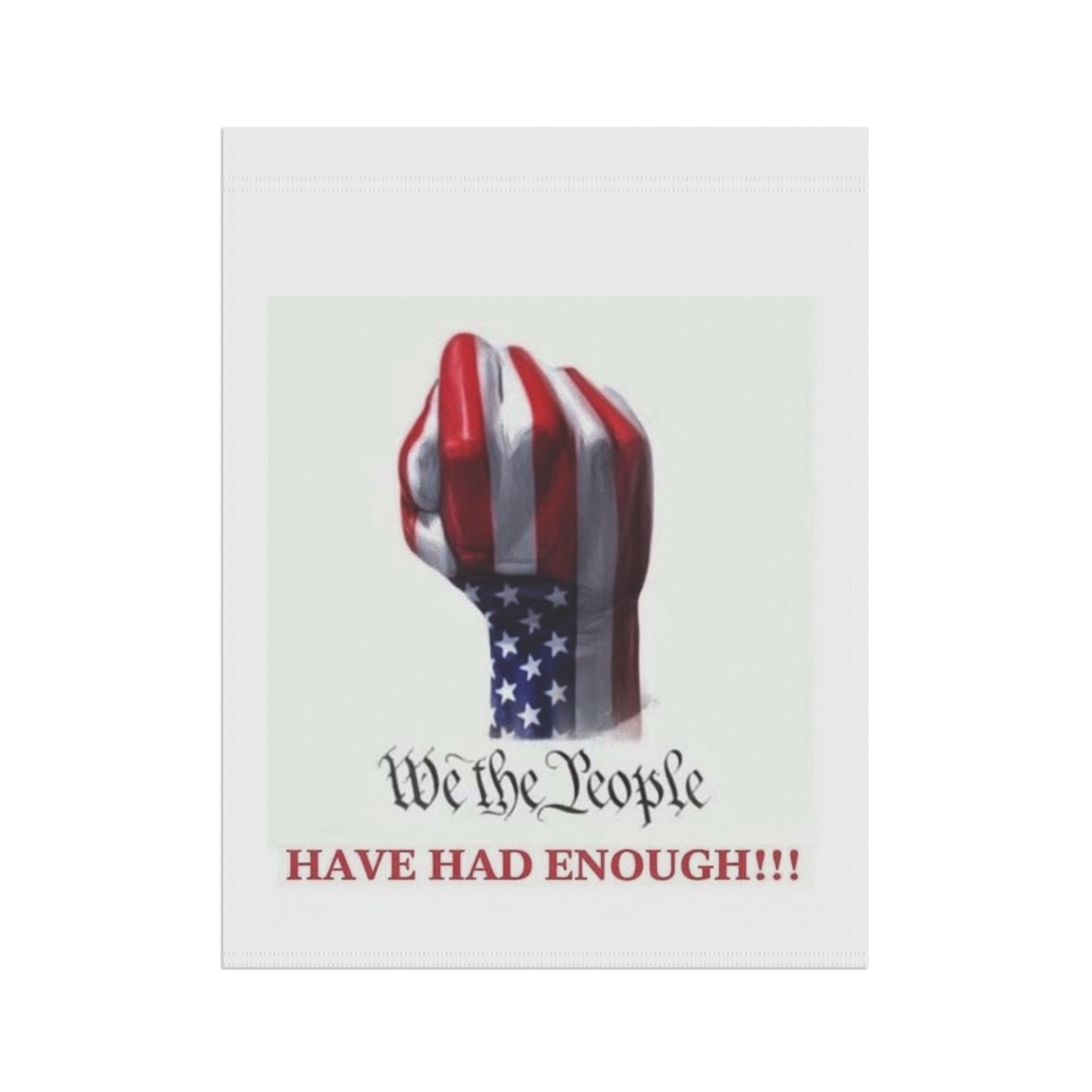 We The People Fist garden flag | House Banner, Patriotic American Flag Design