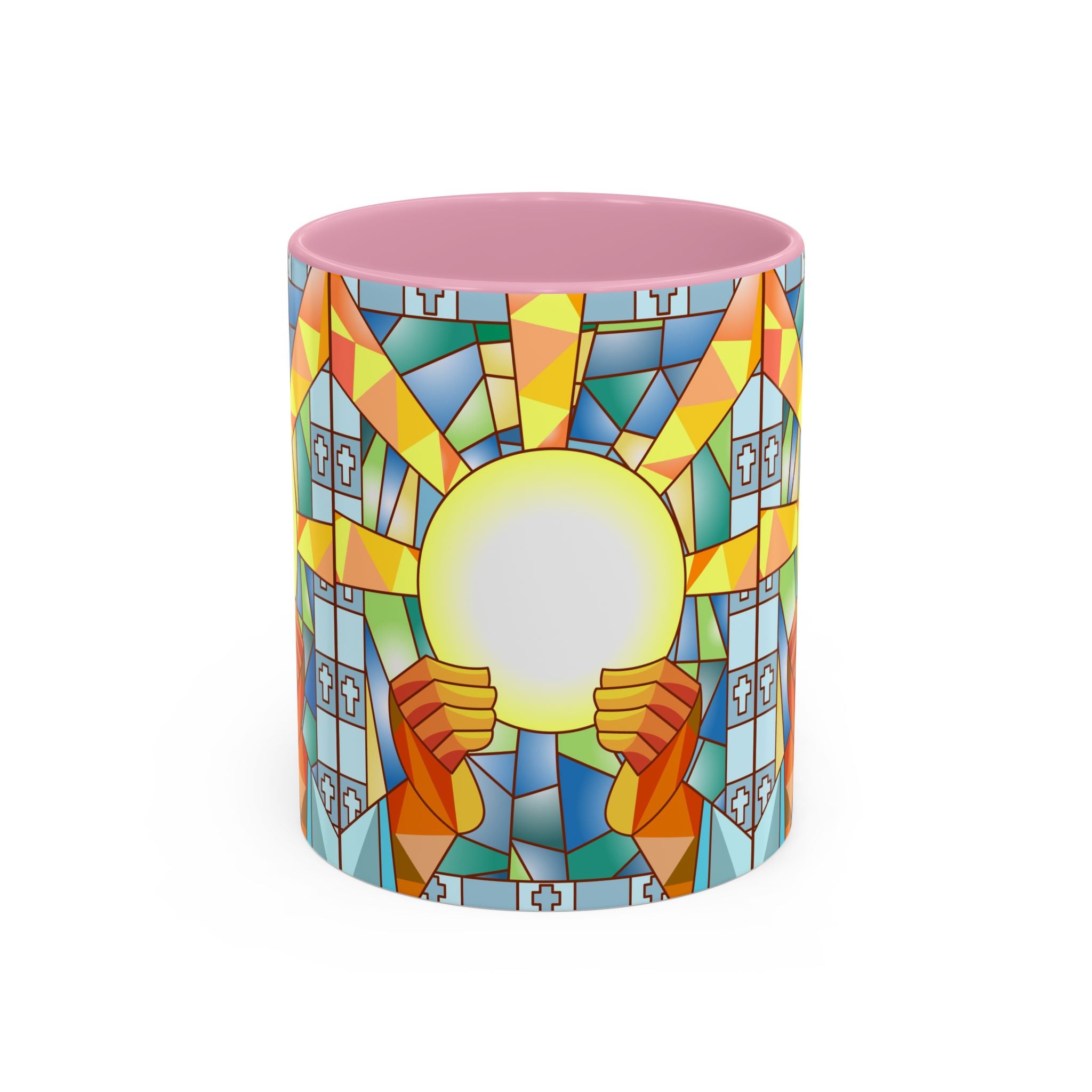 Stained Glass Eucharist Chalice Mug | Church Communion Ceramic Mug