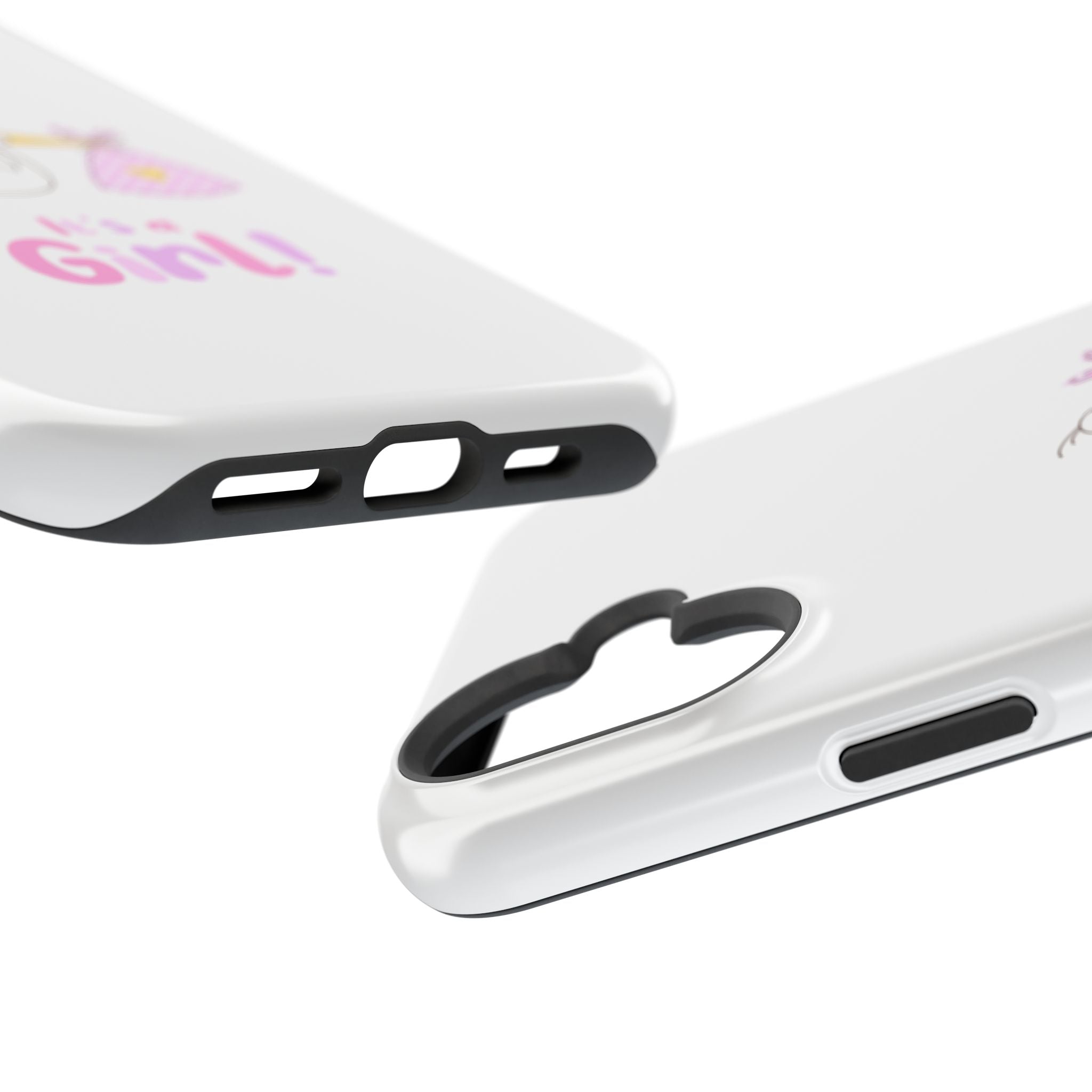 Stork carrying bundle "It's a Girl!" Phone Case | Impact-Resistant Case