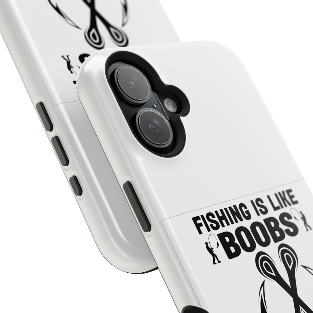 Fishing Is Like Boobs phone case | Impact-Resistant Case
