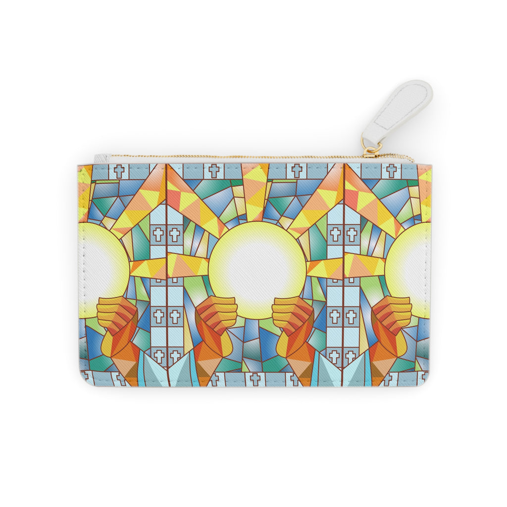 Stained Glass Eucharist Mini Clutch Bag | Communion, Christian Symbolism