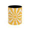 Yellow Sunburst Mug | Ceramic Coffee Cup