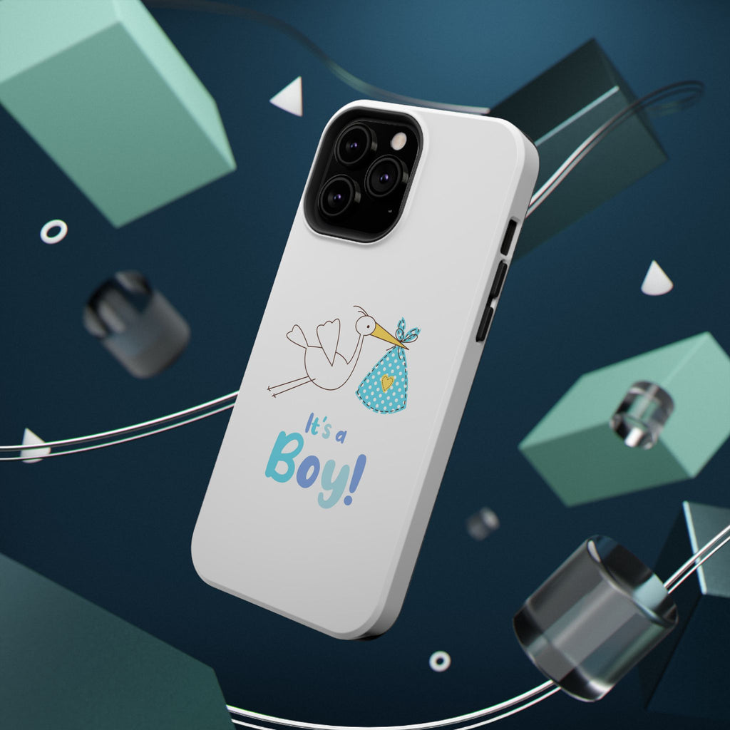 Stork 'It's a Boy' Phone Case | Impact-Resistant Case