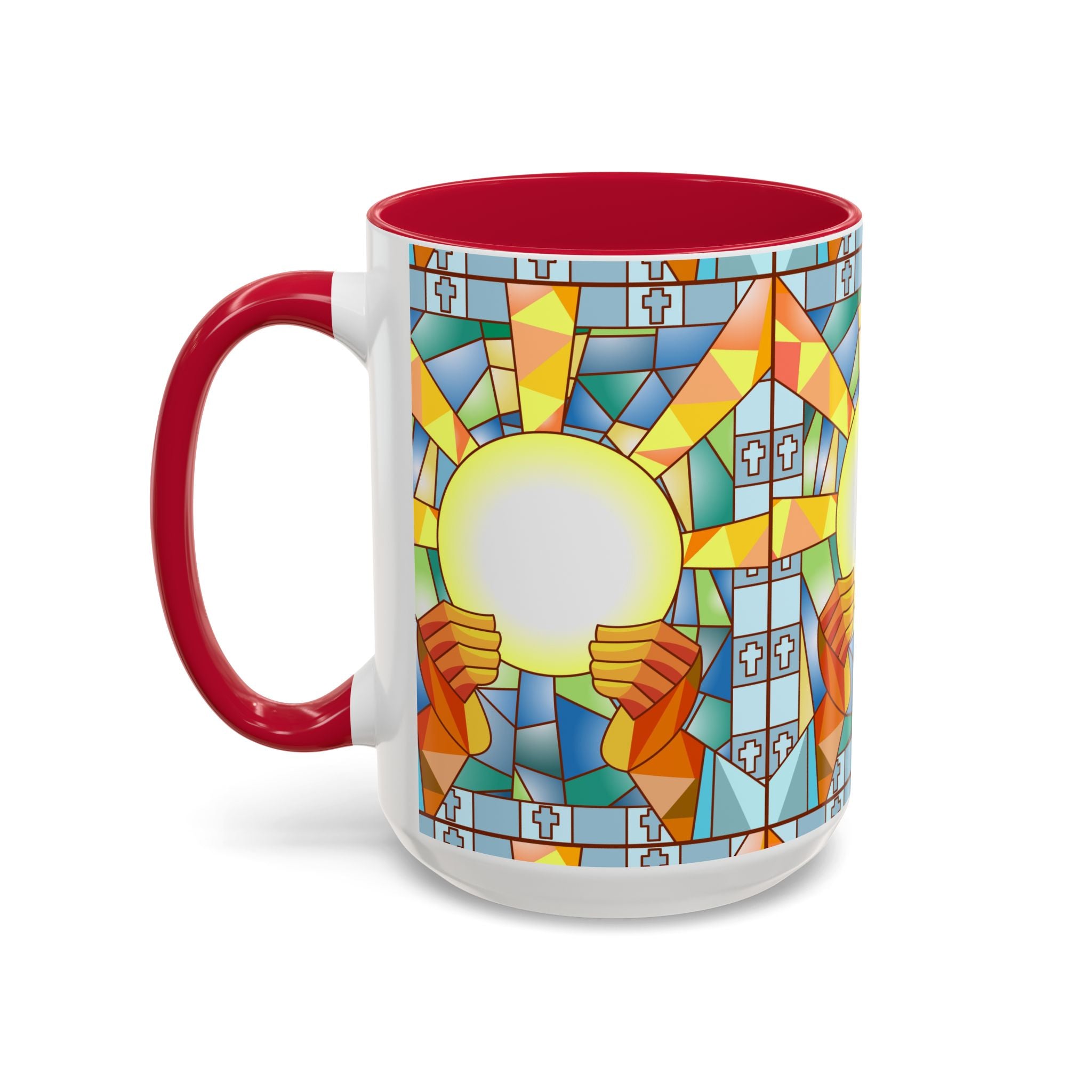 Stained Glass Eucharist Chalice Mug | Church Communion Ceramic Mug