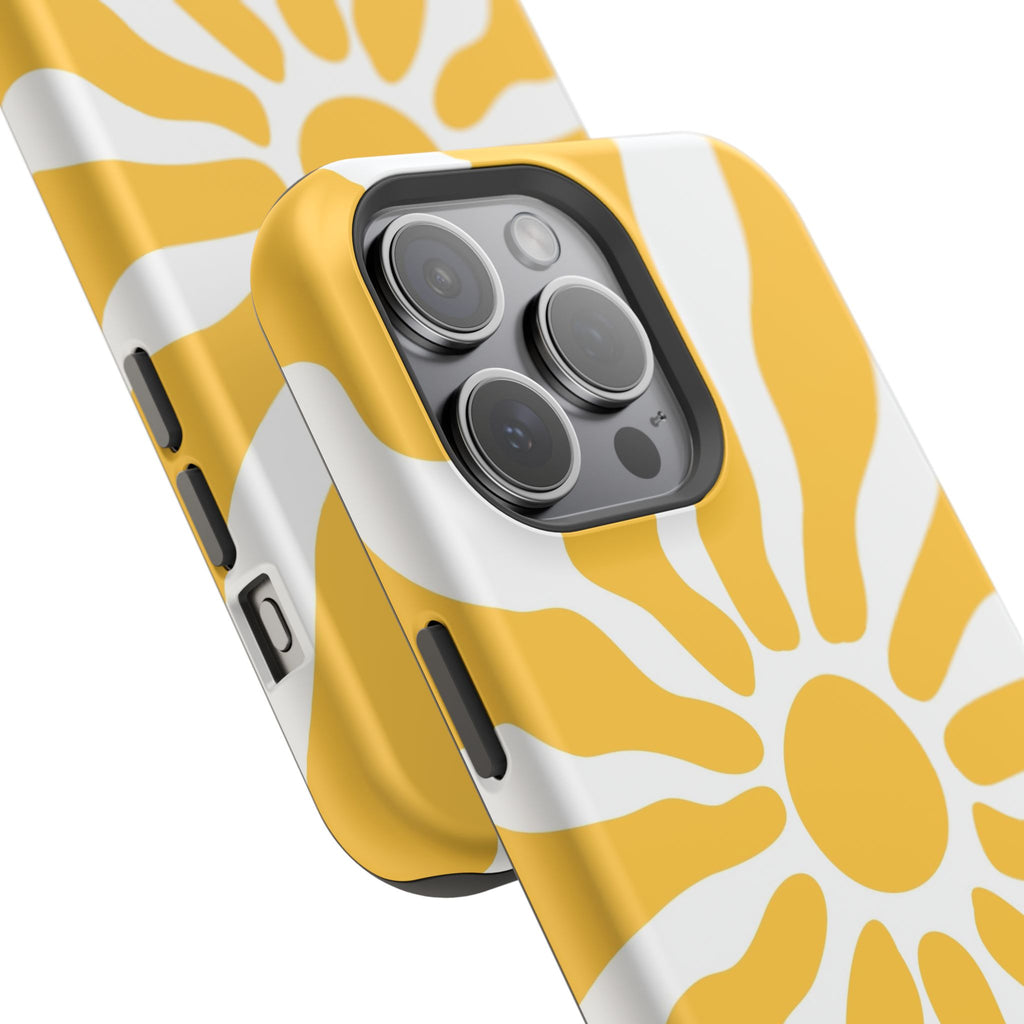 Retro Sunburst iPhone Case | Impact-Resistant Phone Case