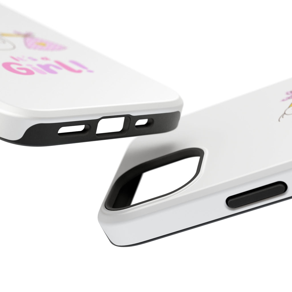 Phone Case - "It's a Girl!" Stork Baby Announcement Impact-Resistant Case