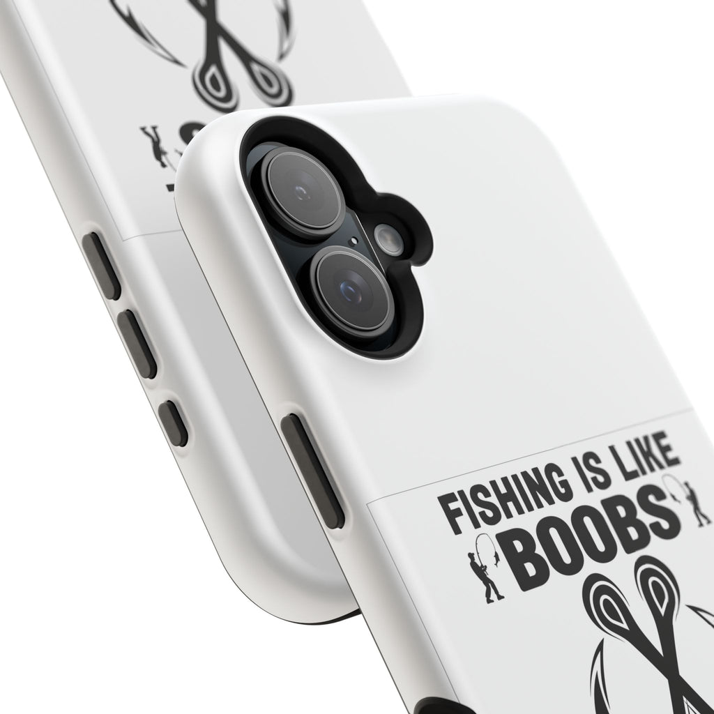 Fishing Is Like Boobs phone case | Impact-Resistant Case