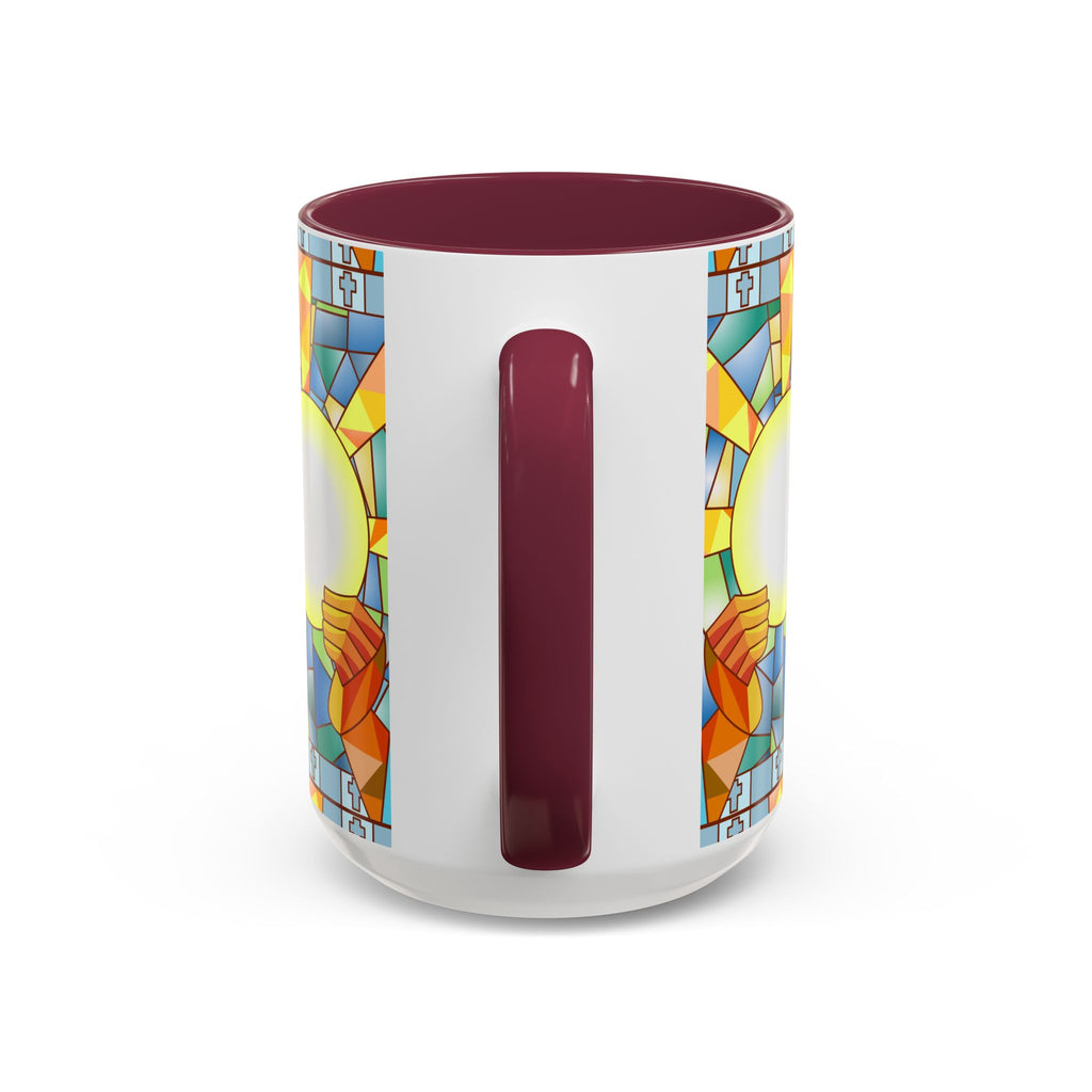 Stained Glass Eucharist Chalice Mug | Church Communion Ceramic Mug