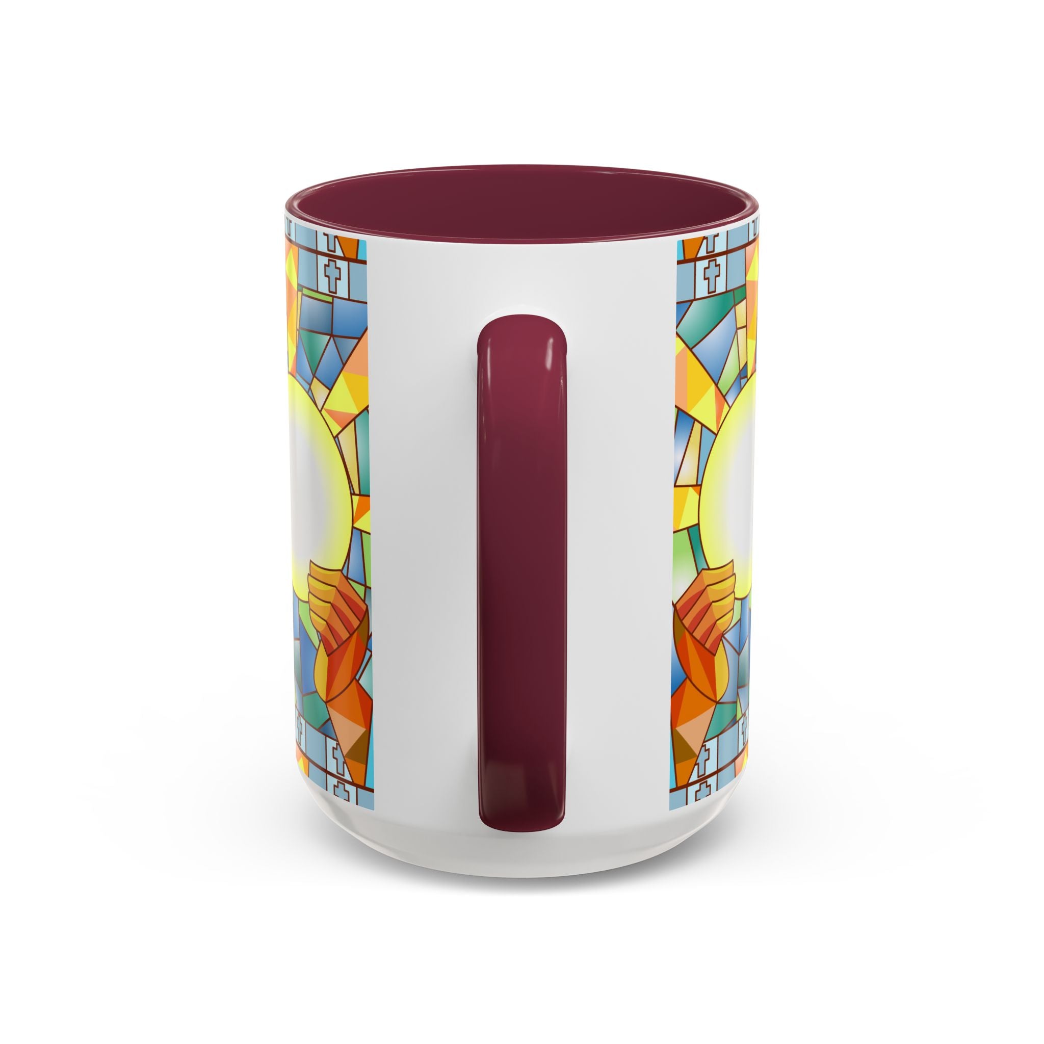 Stained Glass Eucharist Chalice Mug | Church Communion Ceramic Mug