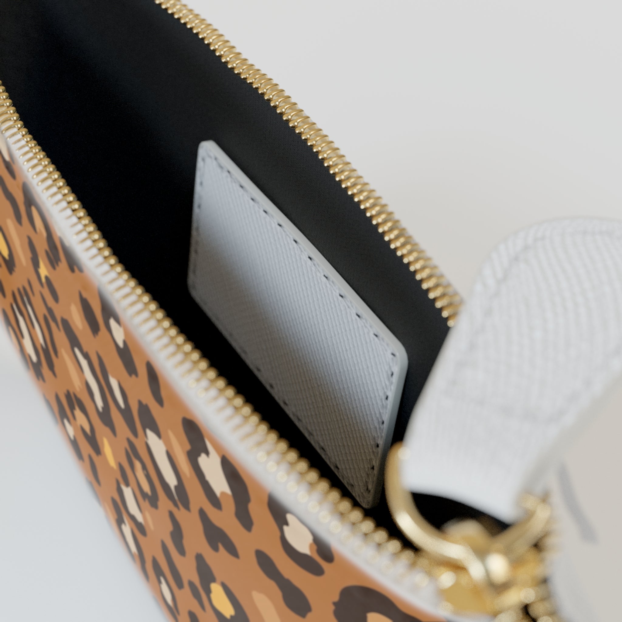 Leopard Print Mini Clutch Bag | Brown Cheetah Pattern Accessory