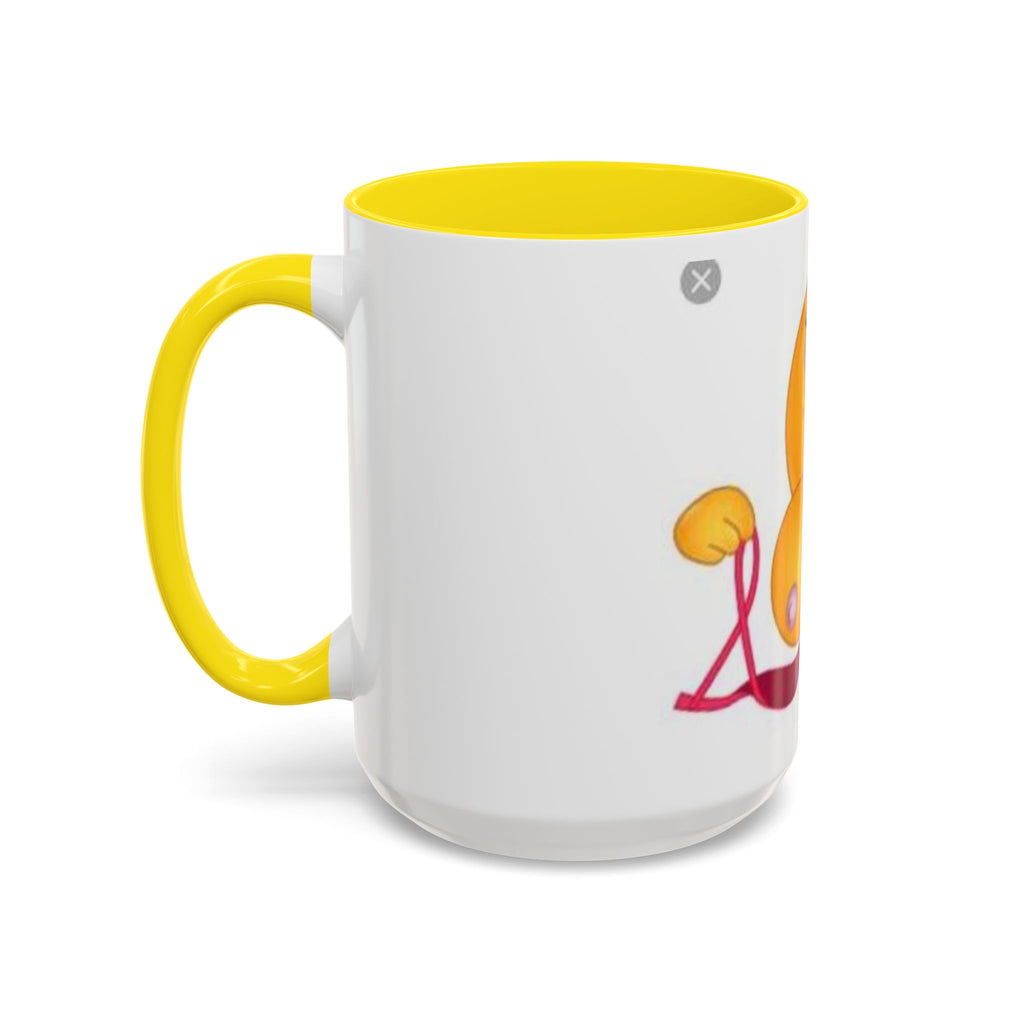 Winking Boob Emoji Mug Accent Coffee Mug | 11oz 15oz