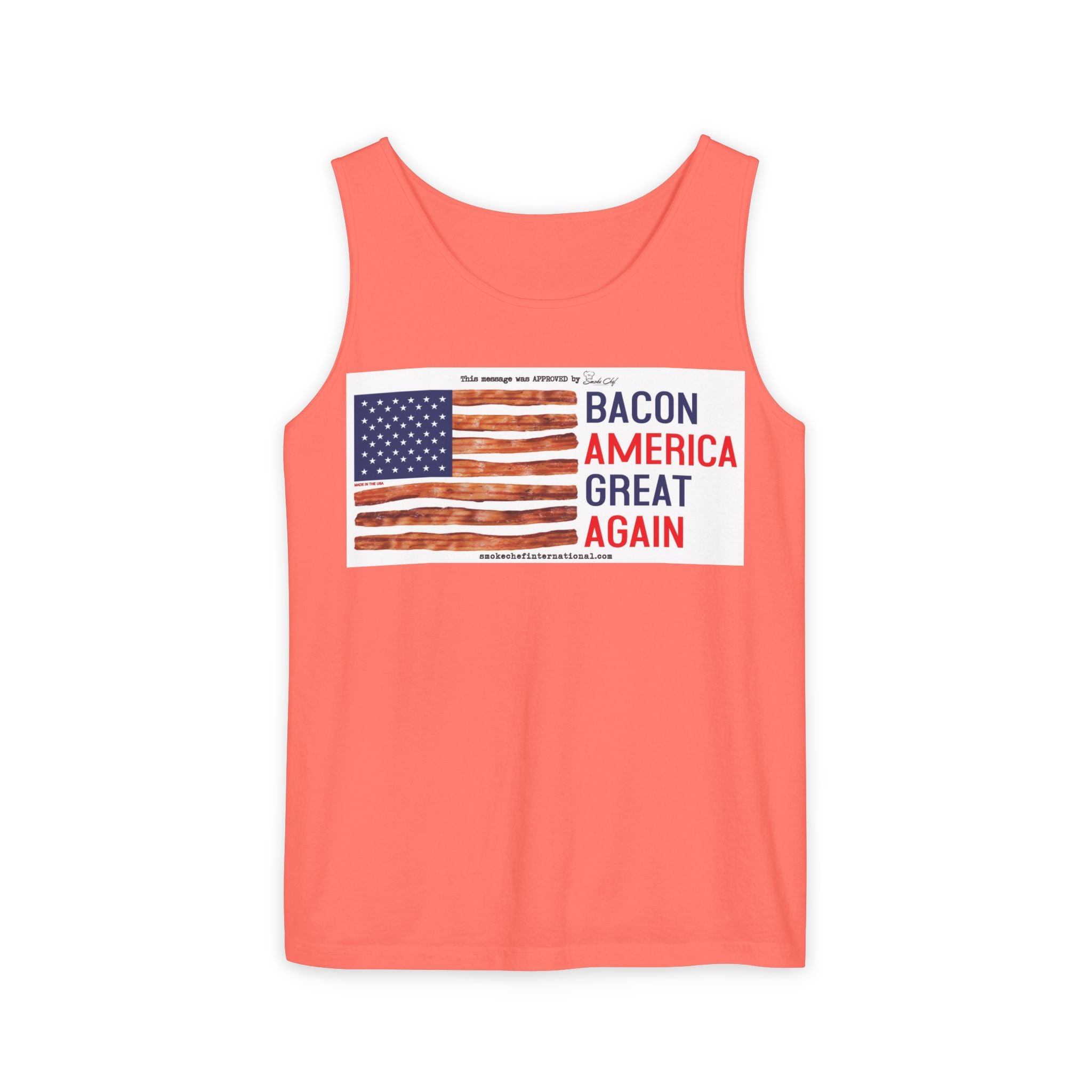 Bacon America Great Again Tank Top | American Flag Bacon Graphic