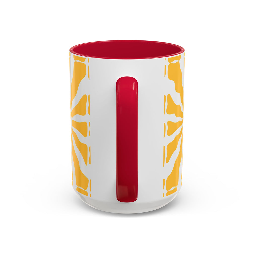 Yellow Sunburst Mug | Ceramic Coffee Cup