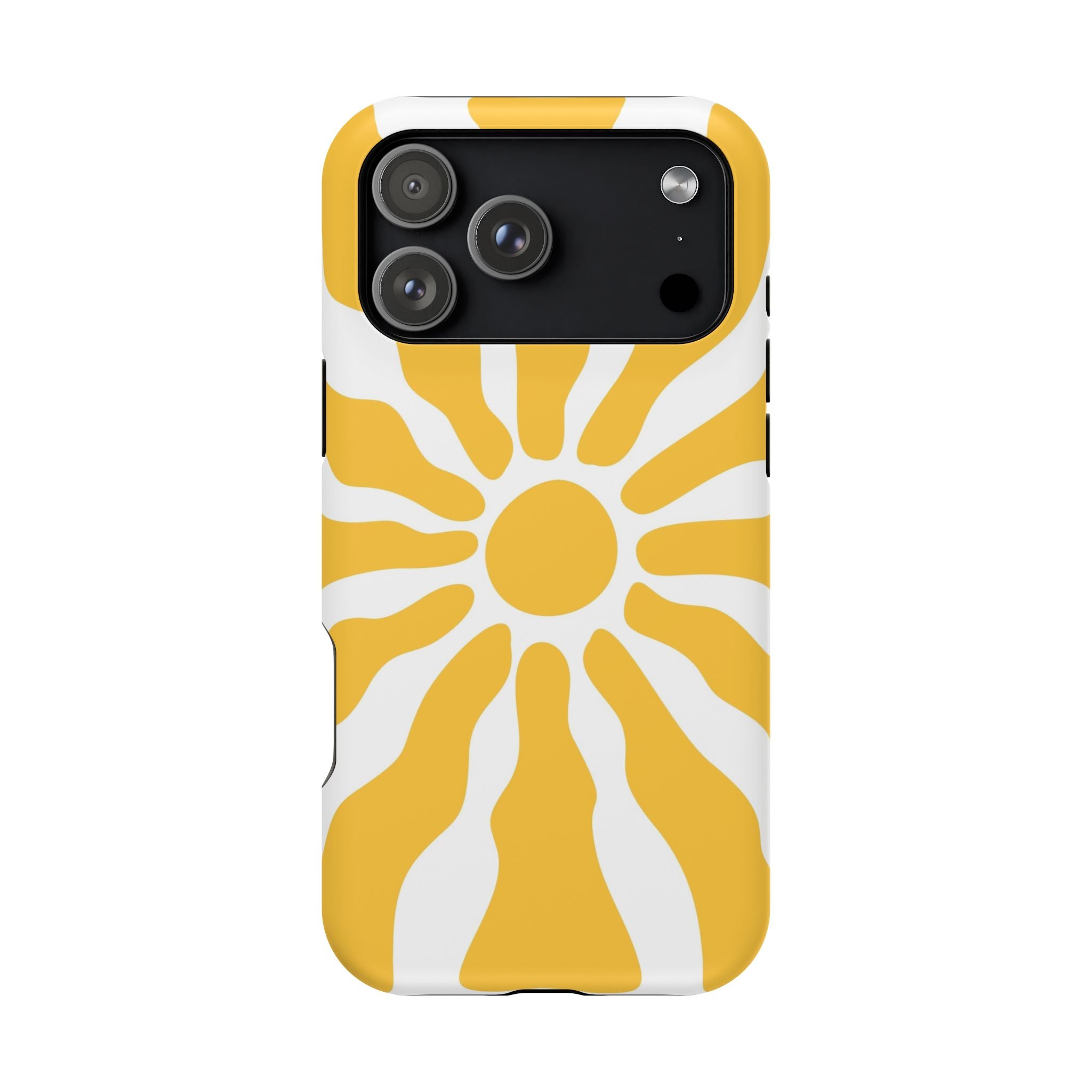 Retro Sunburst iPhone Case | Impact-Resistant Phone Case