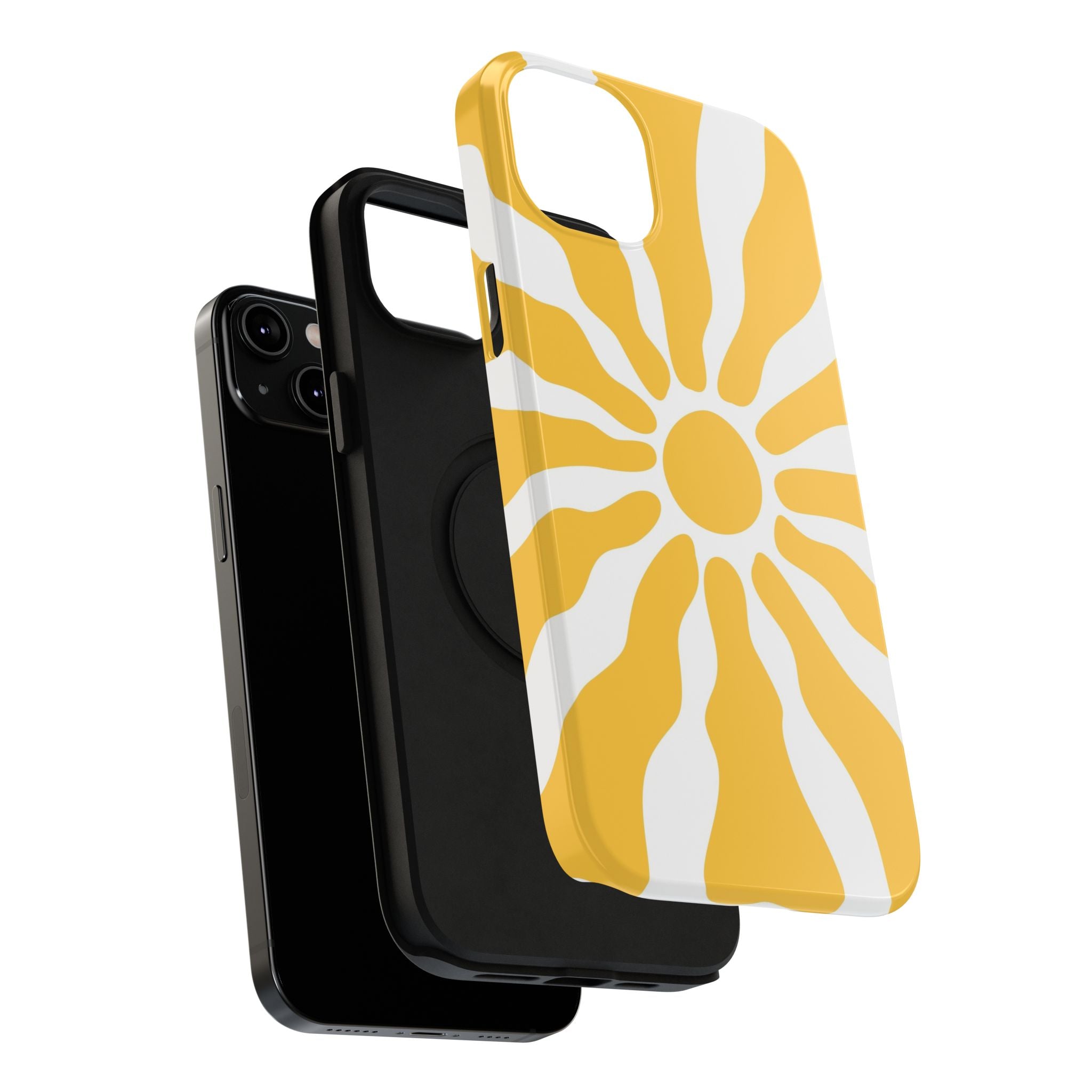 Retro Sunburst iPhone Case | Impact-Resistant Phone Case