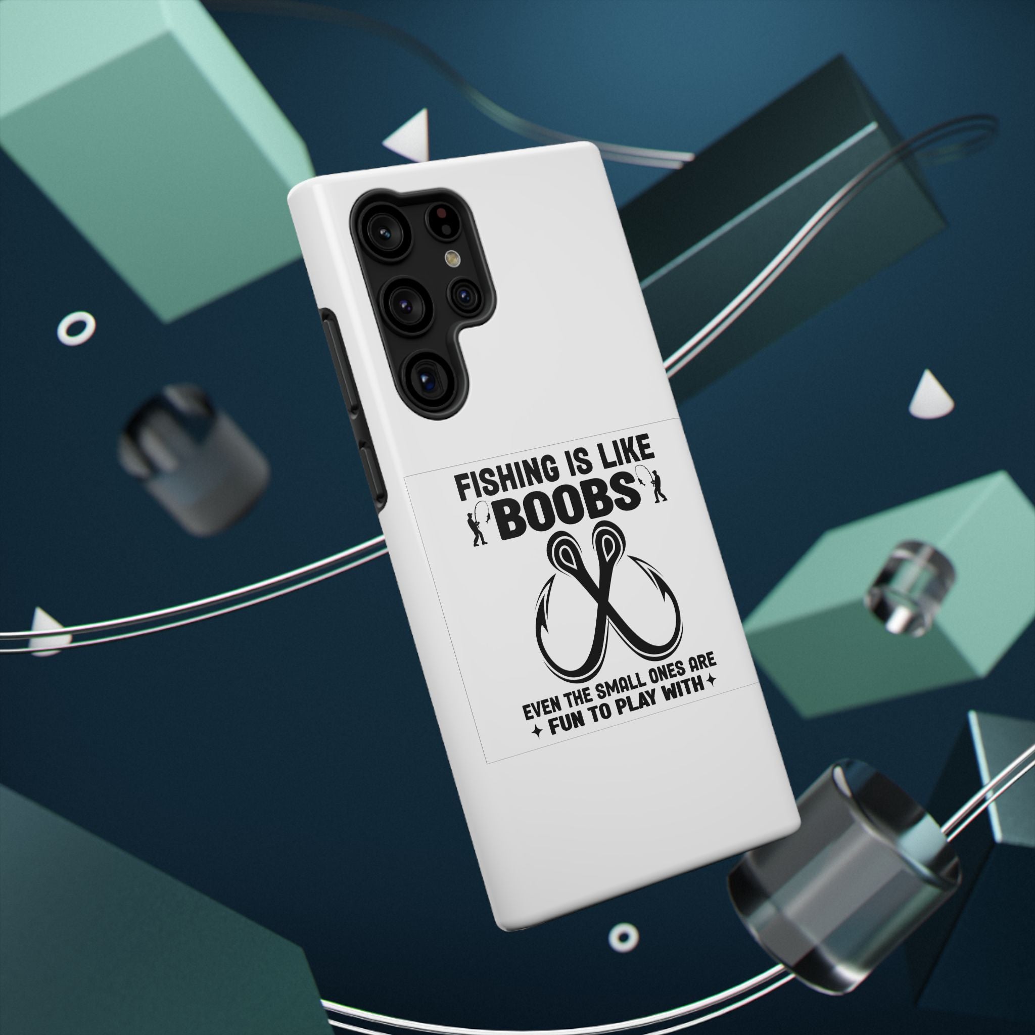 Fishing Is Like Boobs phone case | Impact-Resistant Case