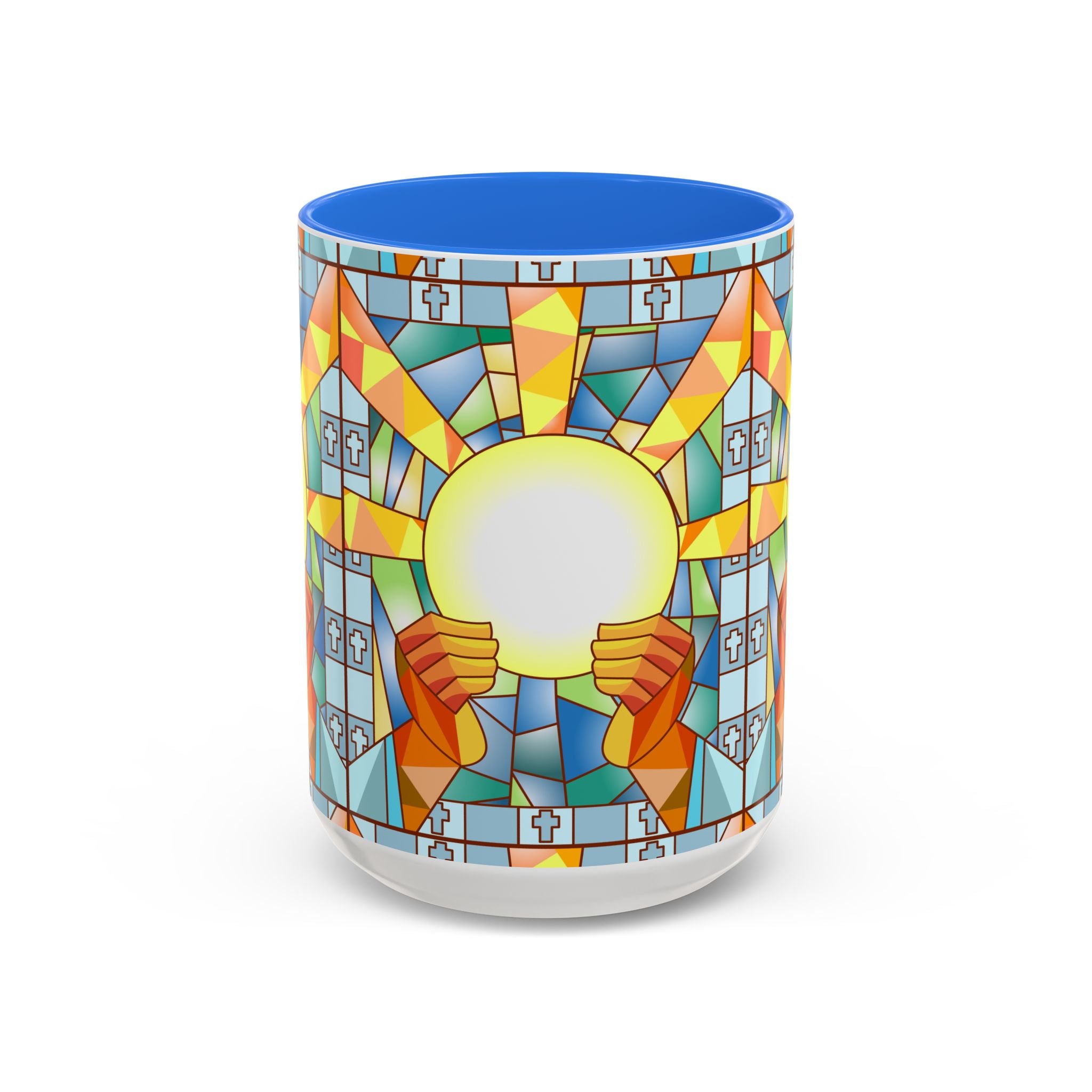 Stained Glass Eucharist Chalice Mug | Church Communion Ceramic Mug