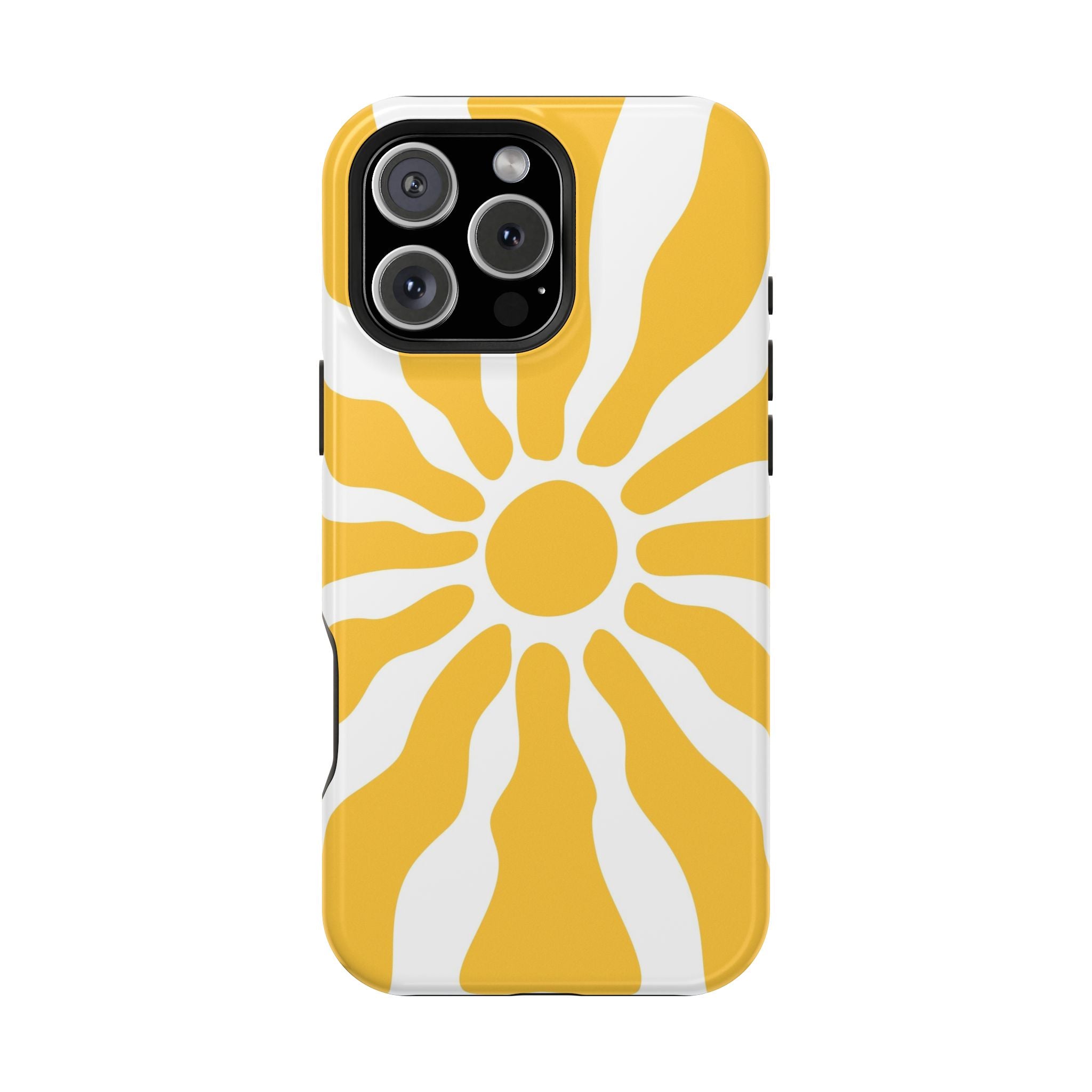 Retro Sunburst iPhone Case | Impact-Resistant Phone Case