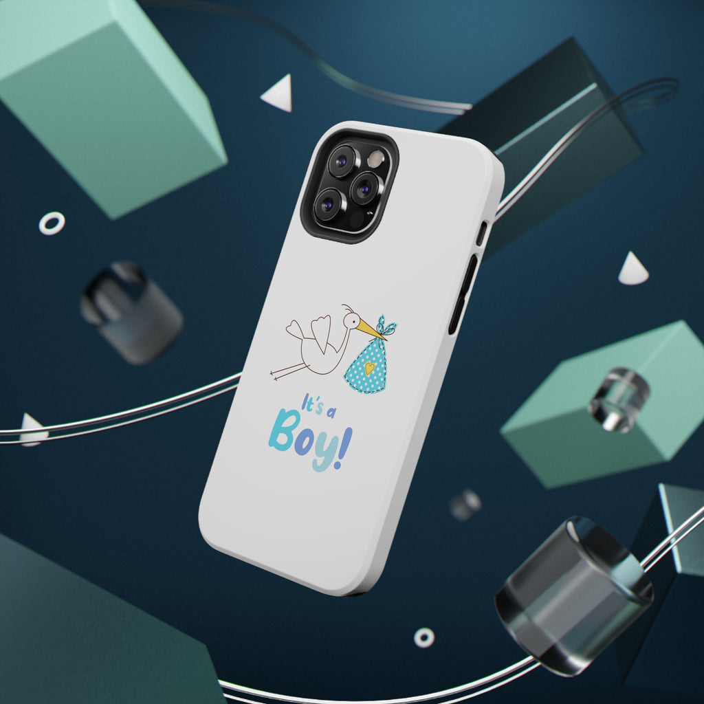 Stork 'It's a Boy' Phone Case | Impact-Resistant Case